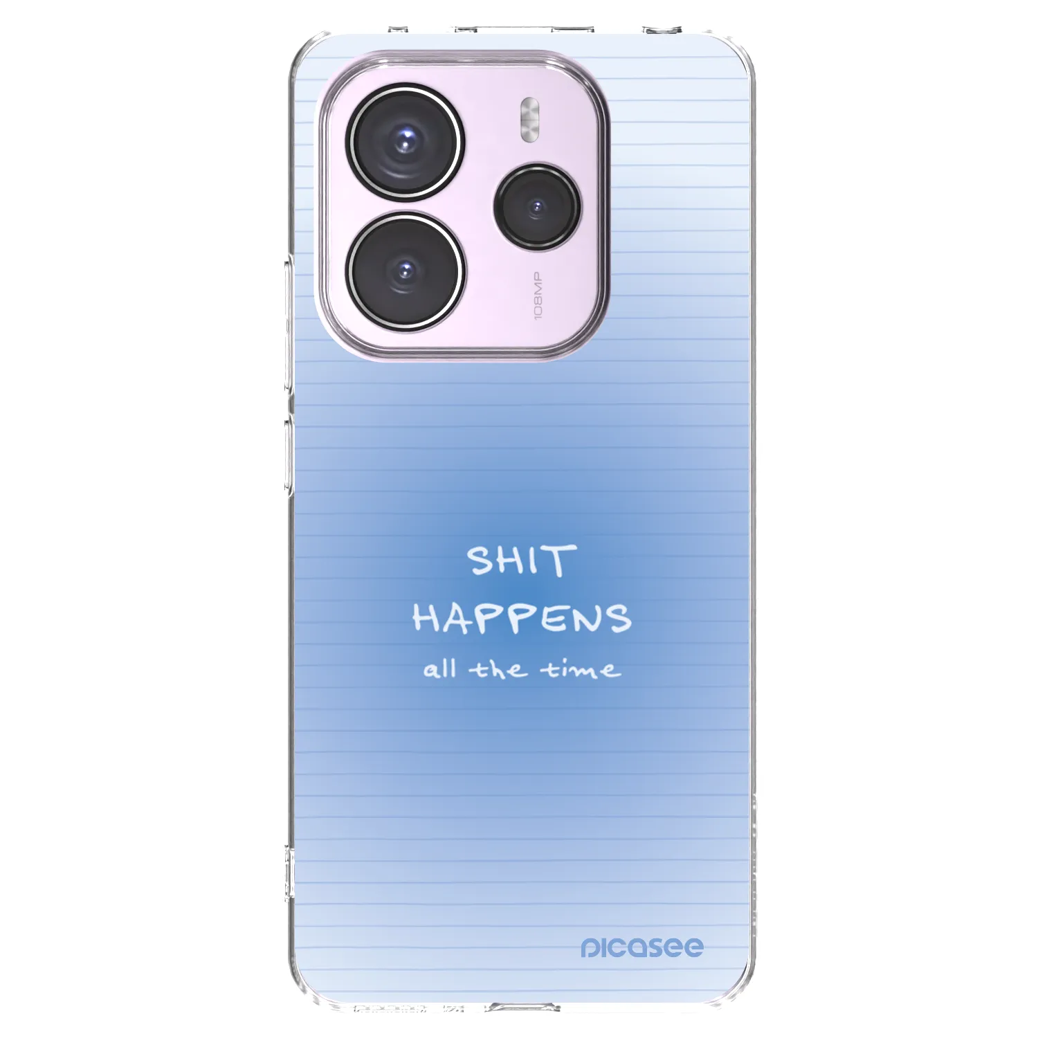 Picasee silikonowe przeźroczyste etui na Xiaomi Redmi Note 14 5G - Oops Memo