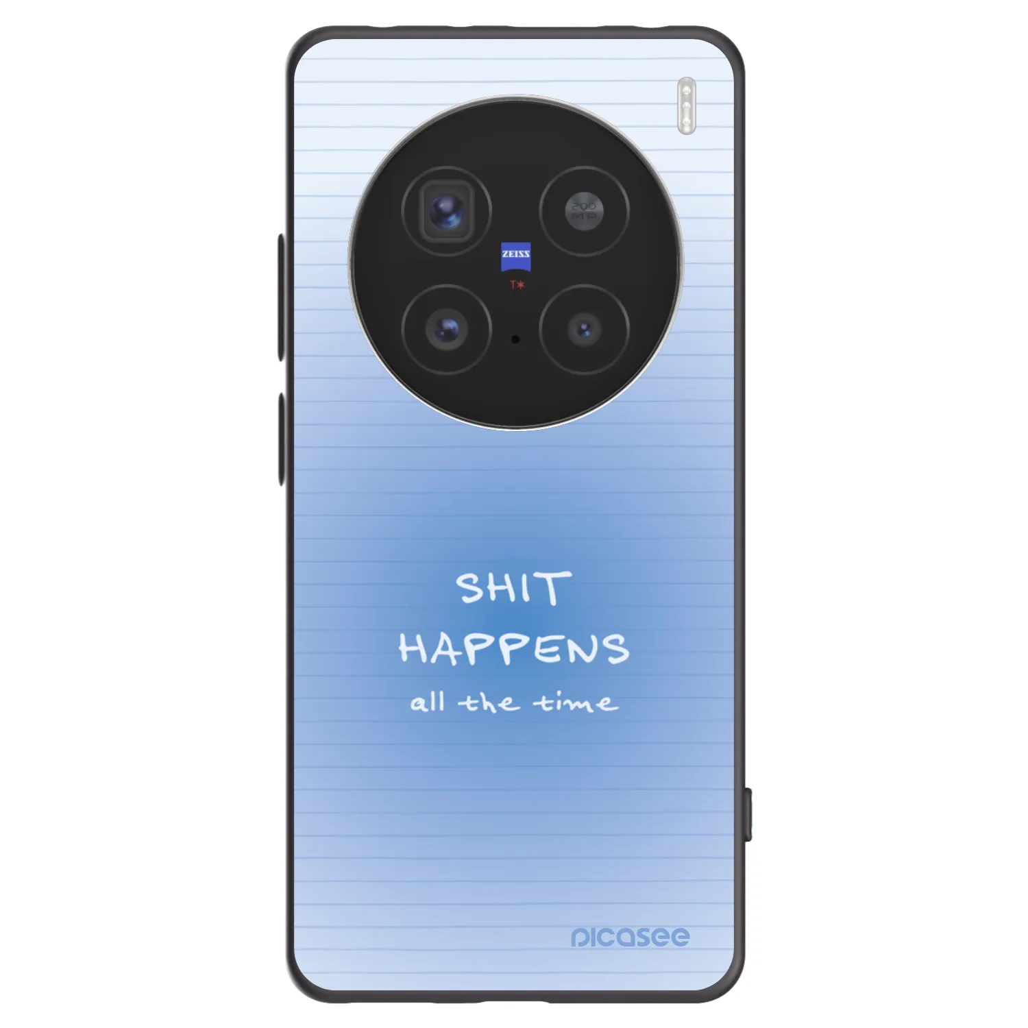 Picasee silikonowe czarne etui na Vivo X200 Pro - Oops Memo