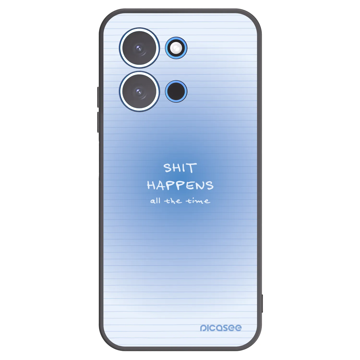 Picasee silikonowe czarne etui na Xiaomi Redmi 15C 4G - Oops Memo
