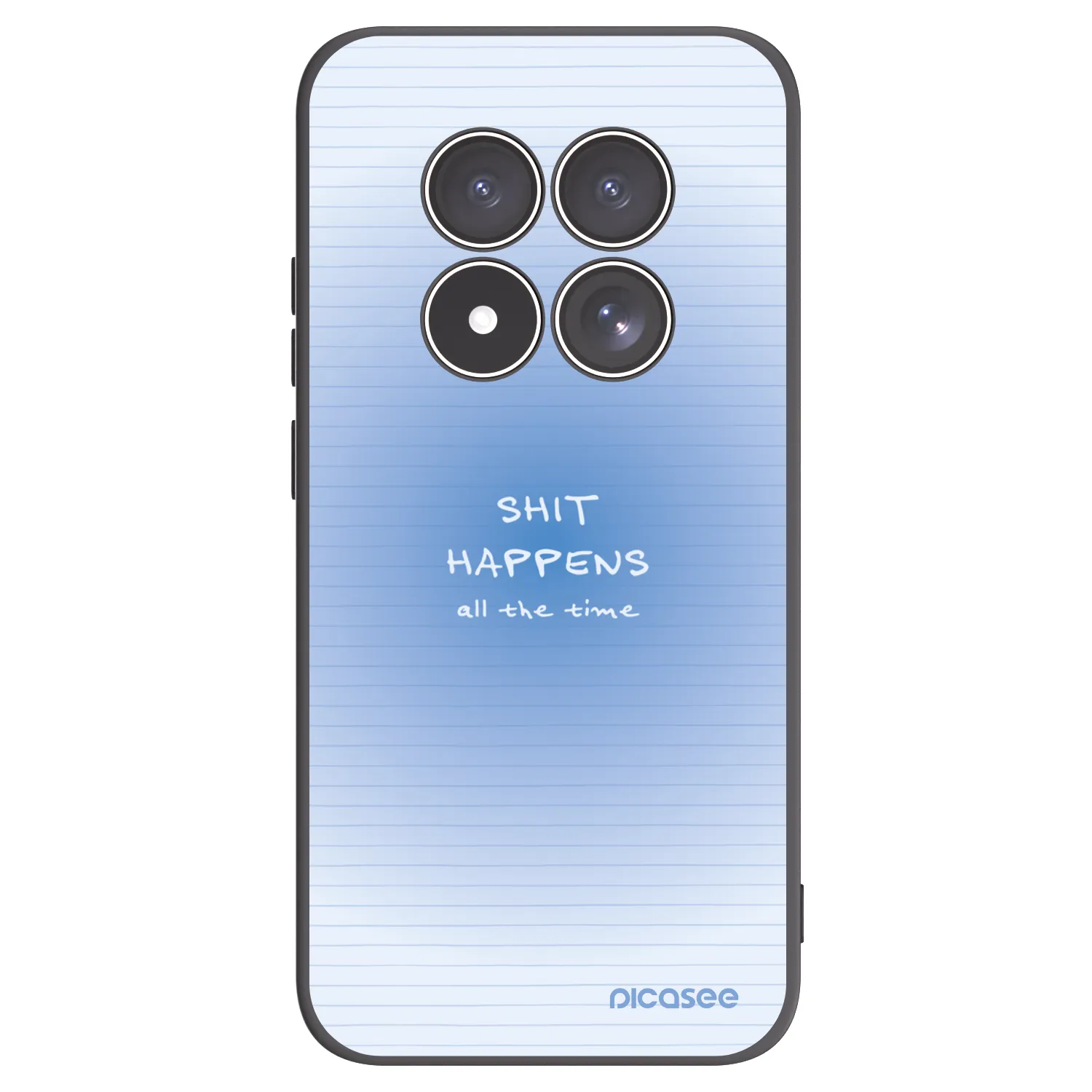 Picasee silikonowe czarne etui na Xiaomi Redmi Note 15 Pro 4G - Oops Memo
