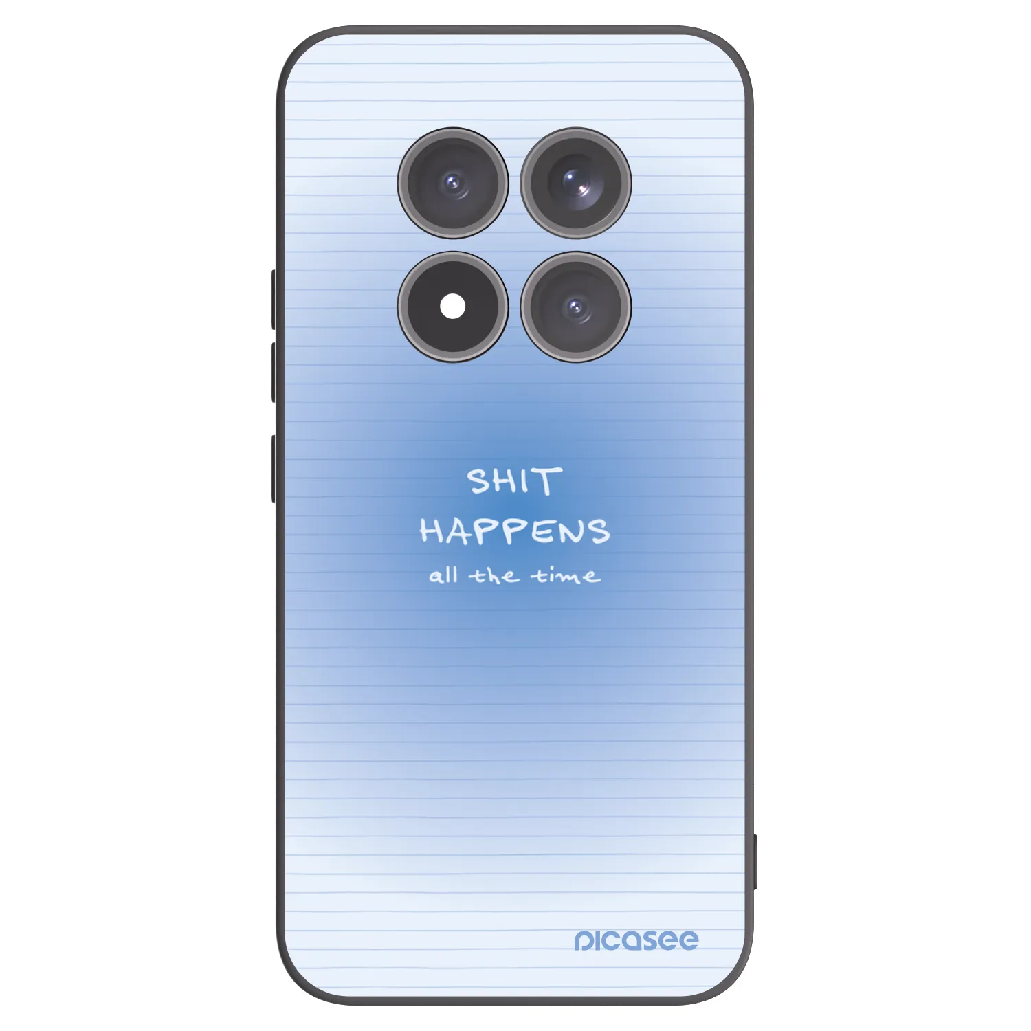Picasee silikonowe czarne etui na Xiaomi Redmi Note 15 Pro+ - Oops Memo