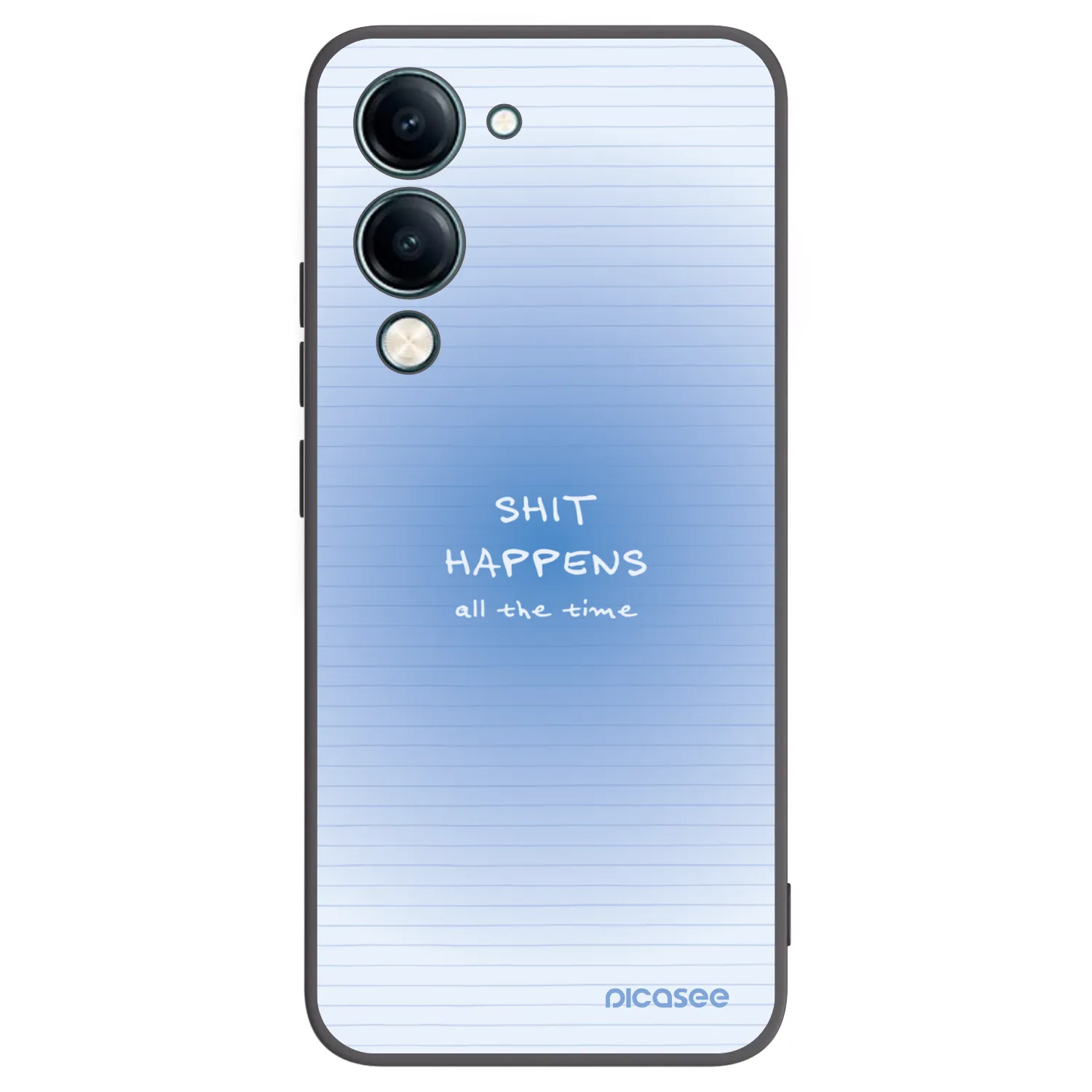 Picasee silikonowe czarne etui na Vivo Y29s 5G - Oops Memo
