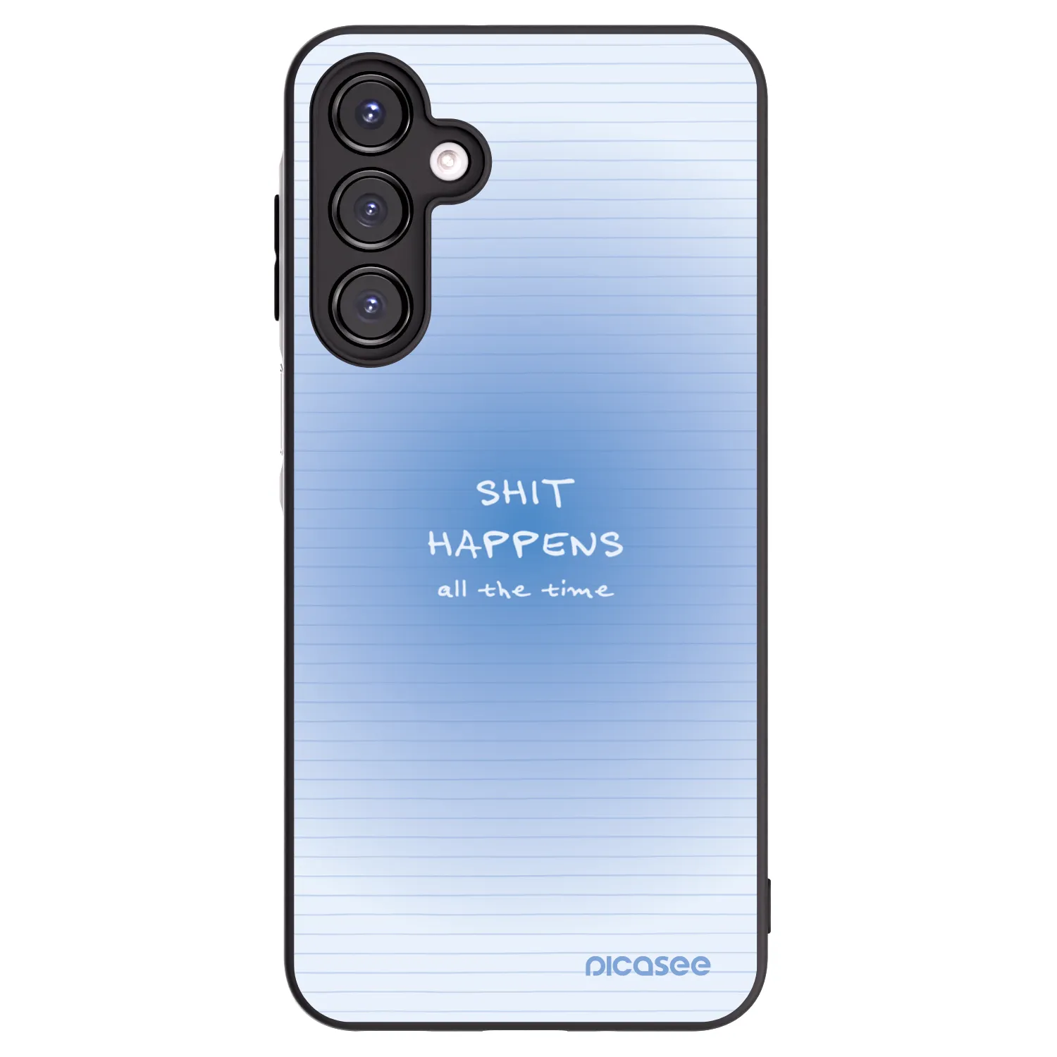 Picasee silikonowe czarne etui na Samsung Galaxy A16 4G - Oops Memo