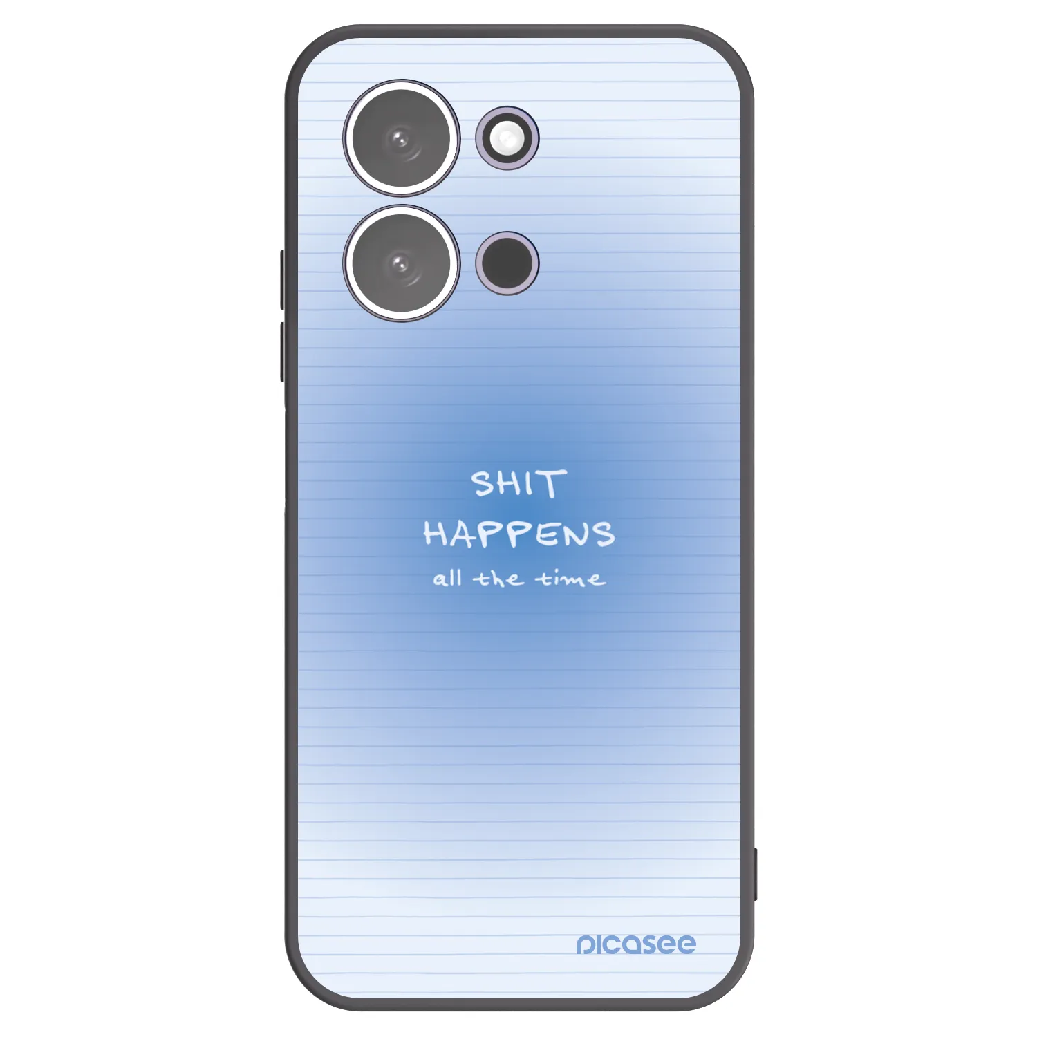 Picasee silikonowe czarne etui na Xiaomi Redmi 15C 5G - Oops Memo