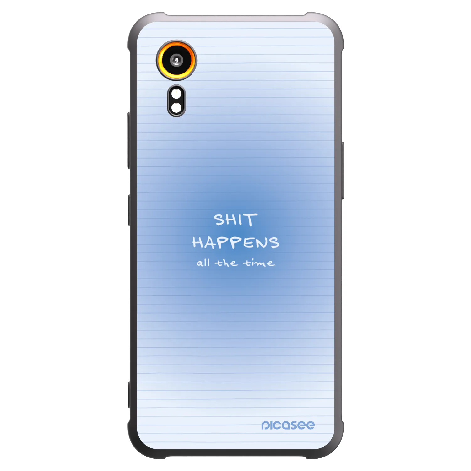 Picasee silikonowe czarne etui na Samsung Galaxy XCover 7 - Oops Memo
