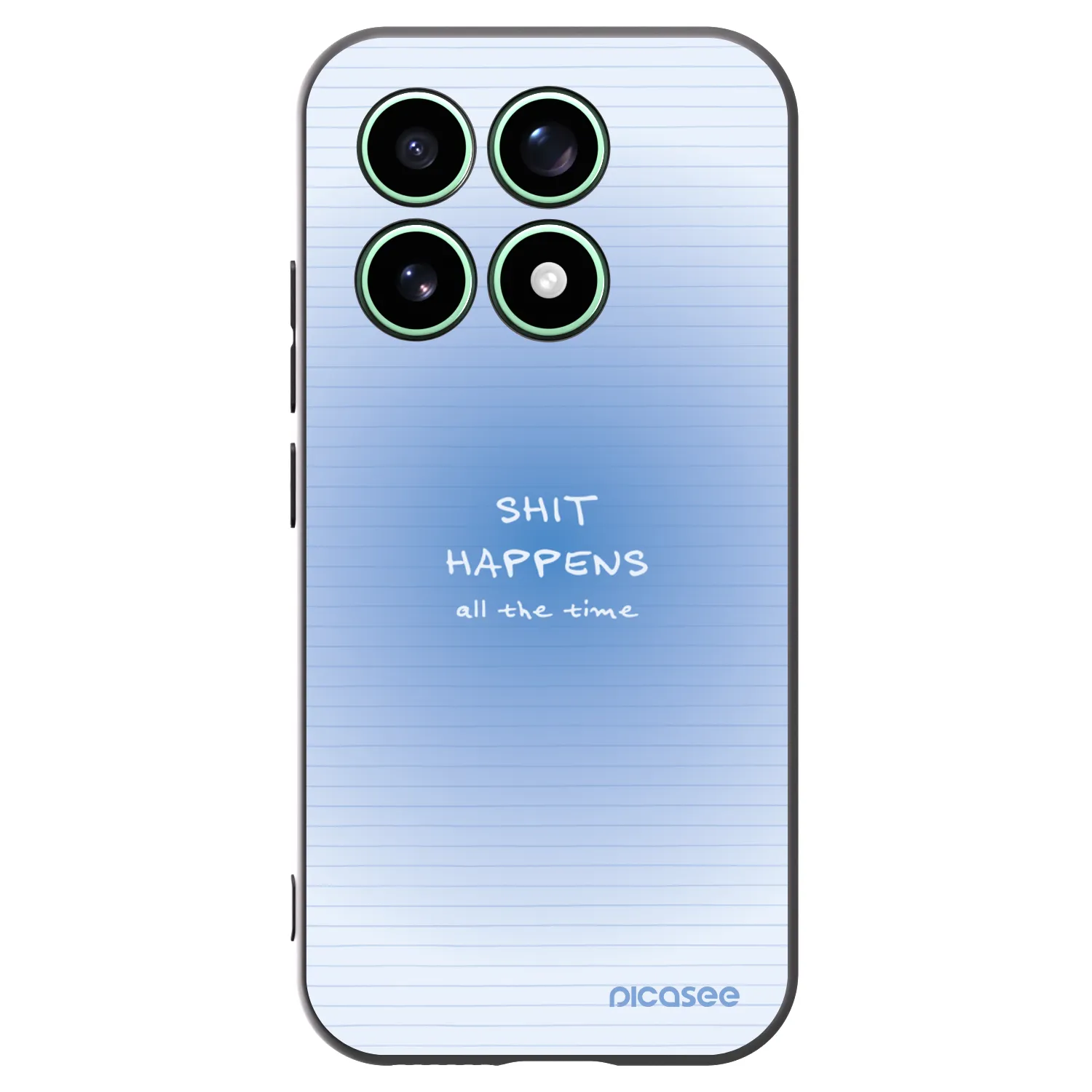 Picasee silikonowe czarne etui na Xiaomi 17 - Oops Memo