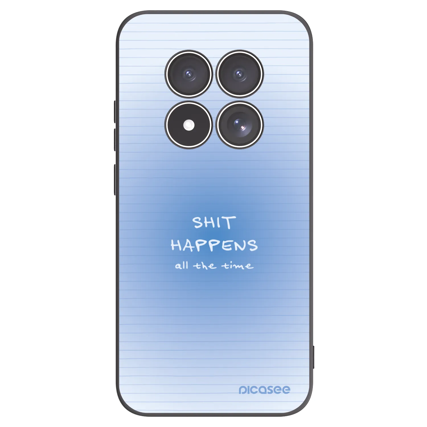 Picasee silikonowe czarne etui na Xiaomi Redmi Note 15 Pro 5G - Oops Memo