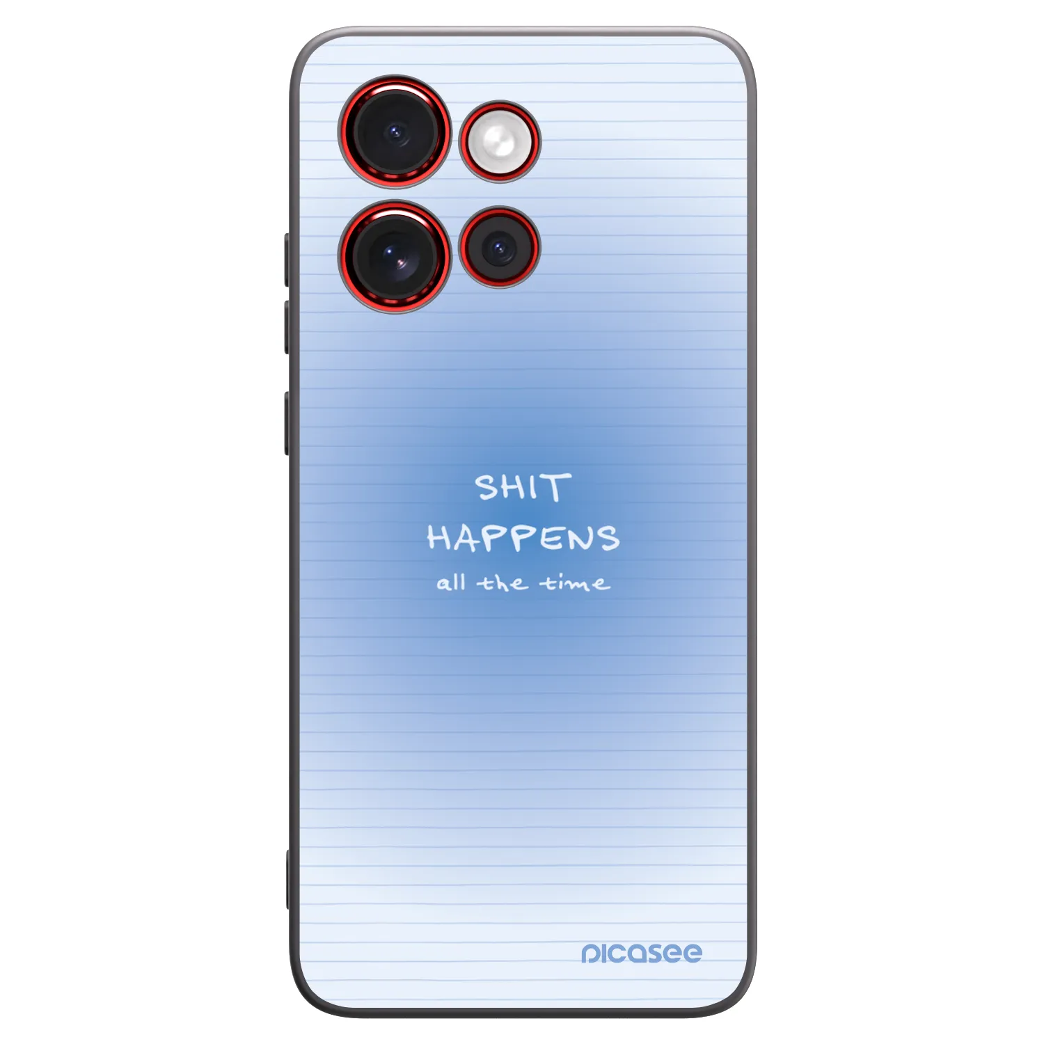 Picasee silikonowe czarne etui na Motorola Edge 60 Neo 5G - Oops Memo