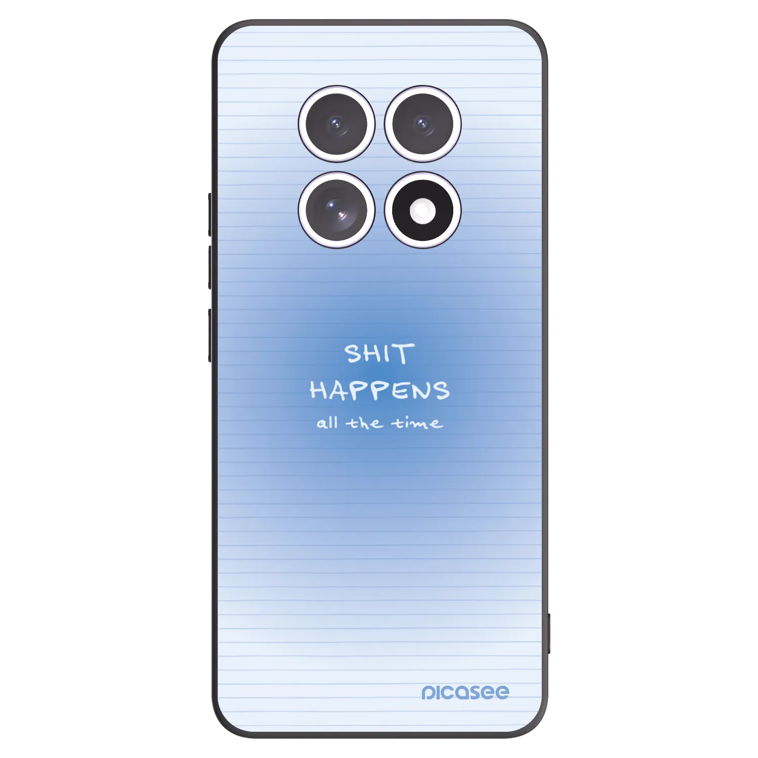 Picasee silikonowe czarne etui na Xiaomi Redmi Note 15 5G - Oops Memo