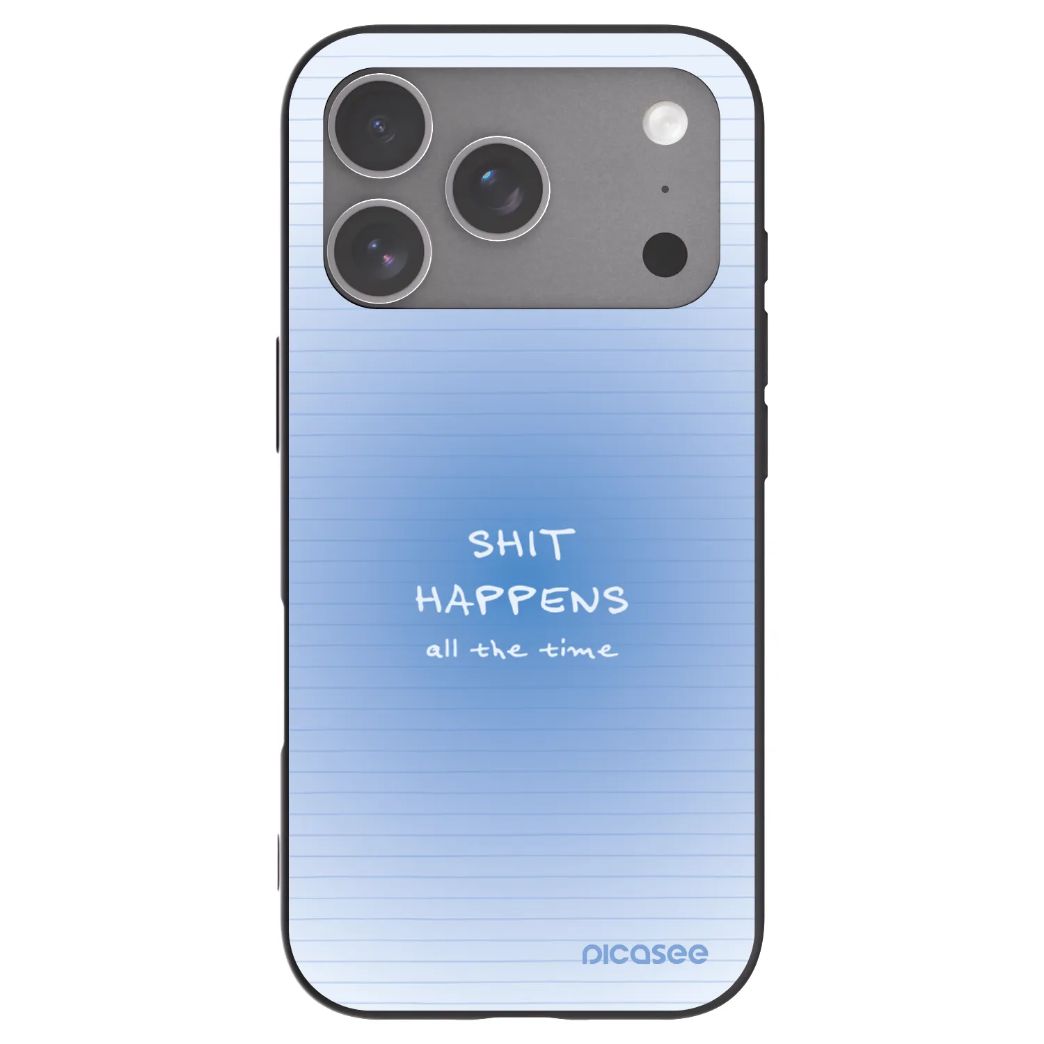 Picasee silikonowe czarne etui na Apple iPhone 18 Pro - Oops Memo