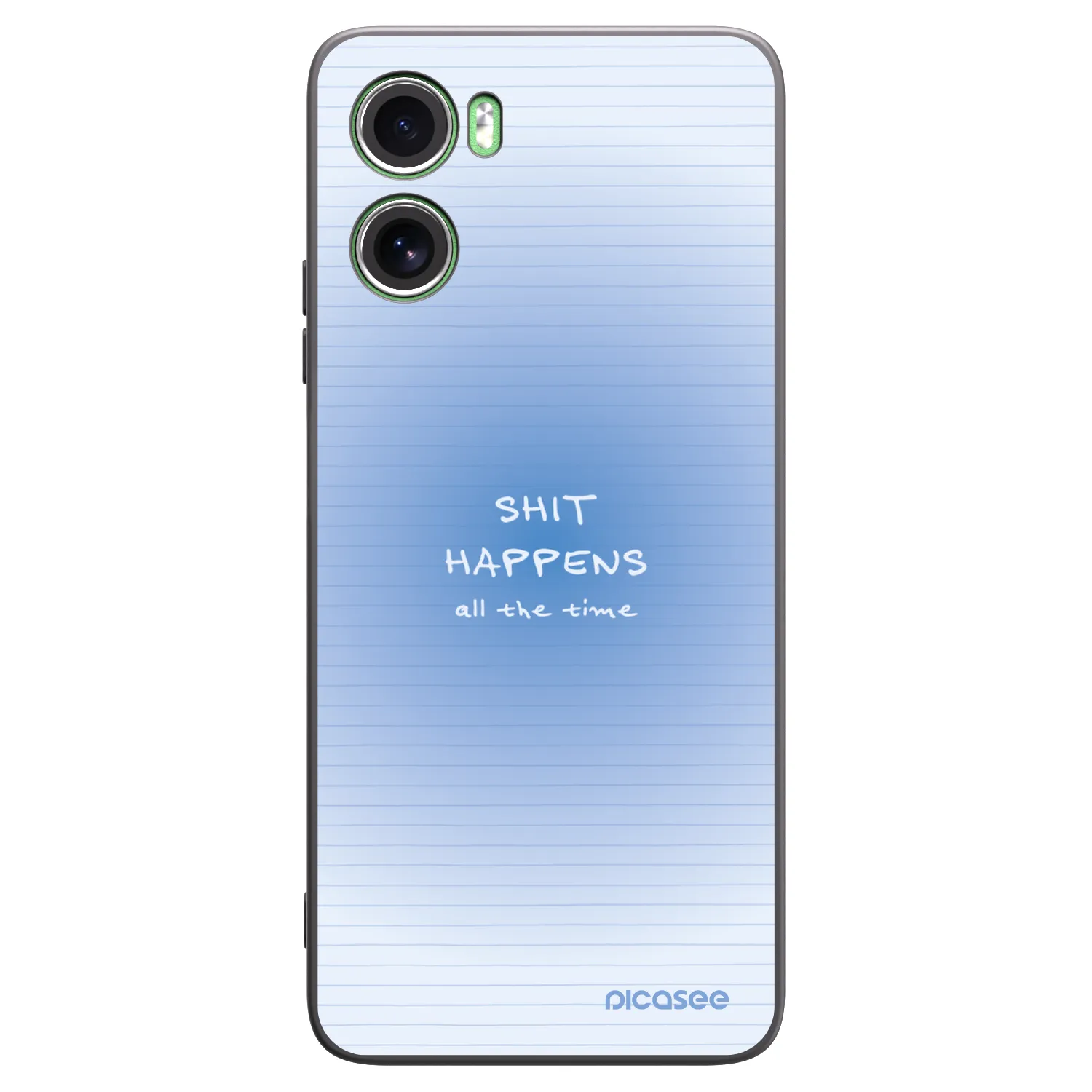 Picasee silikonowe czarne etui na Motorola Moto G06 - Oops Memo