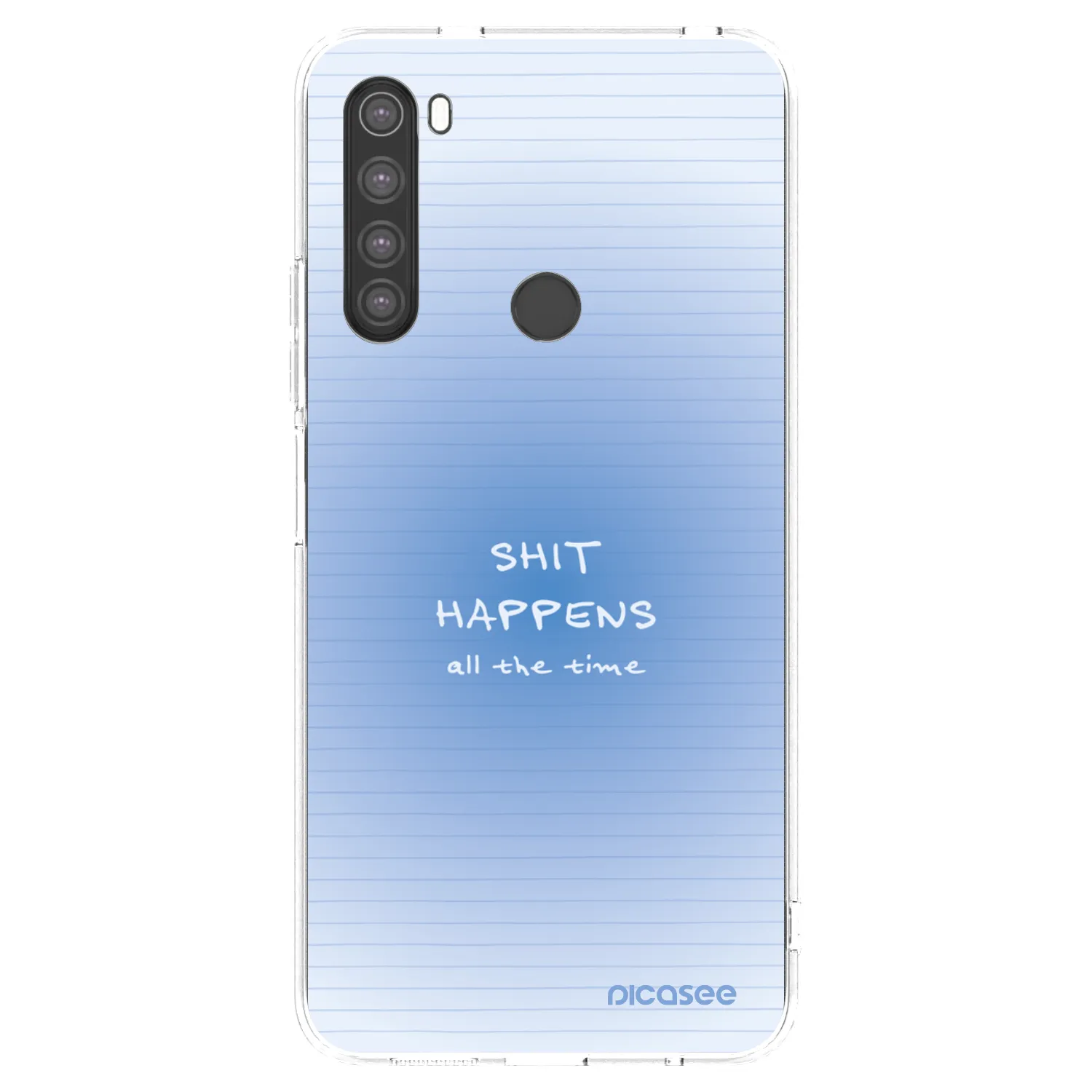 Picasee silikonowe przeźroczyste etui na Xiaomi Redmi Note 8 - Oops Memo