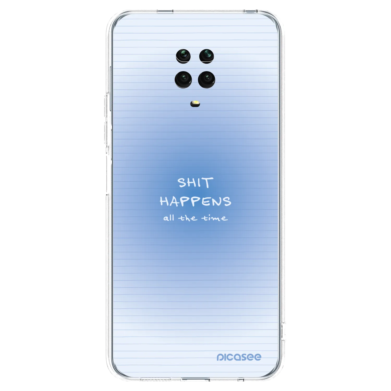 Picasee silikonowe przeźroczyste etui na Xiaomi Redmi Note 9S - Oops Memo