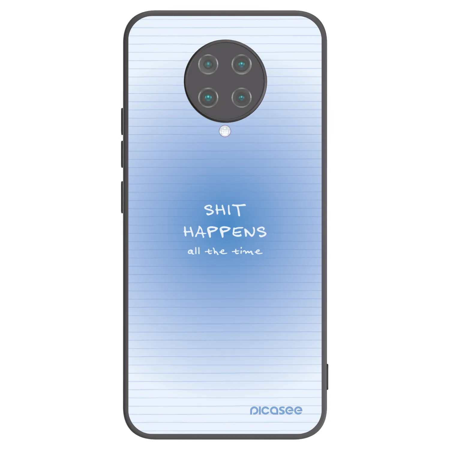 Picasee silikonowe czarne etui na Xiaomi Poco F2 Pro - Oops Memo