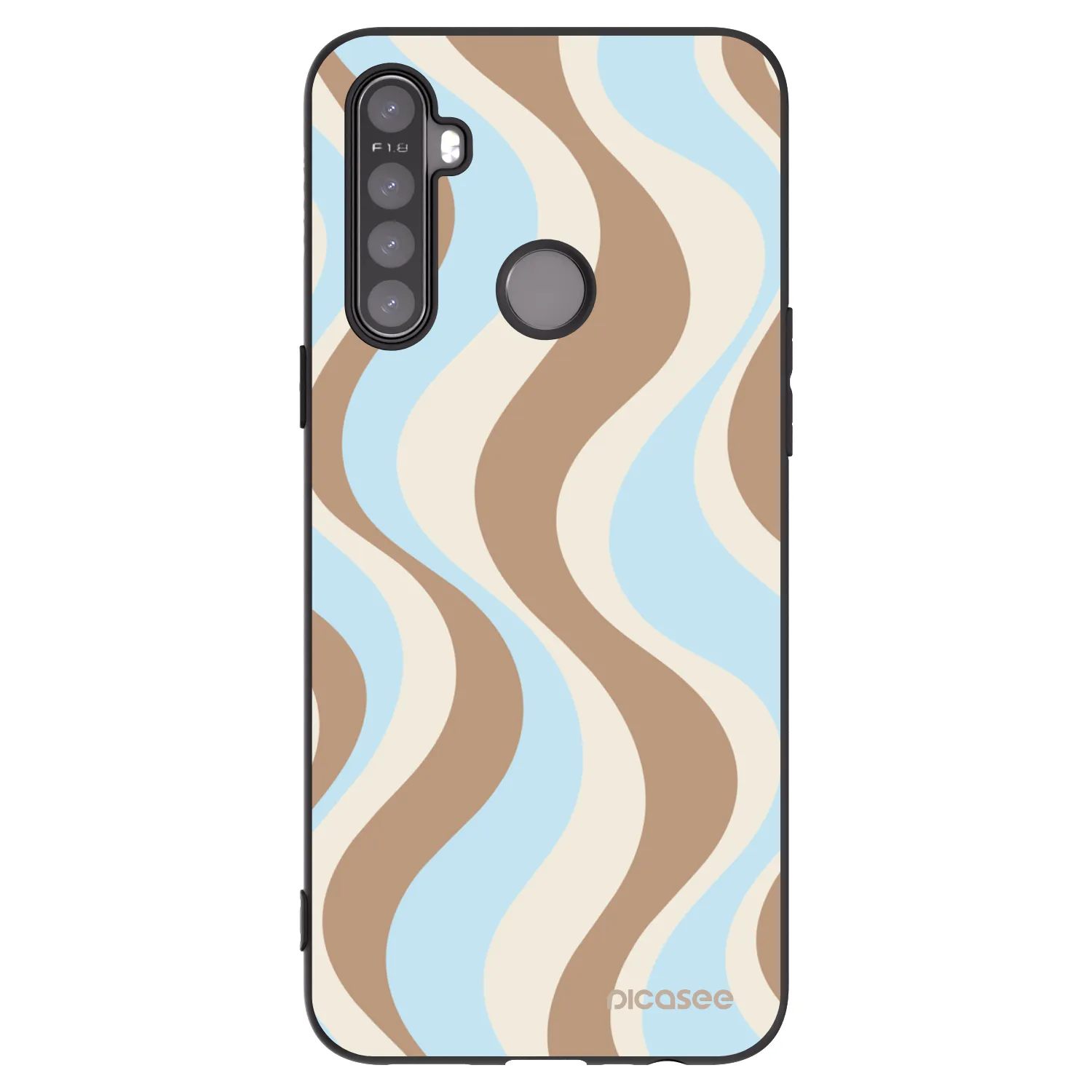 Picasee silikonowe czarne etui na Realme 5 - Abanico Days