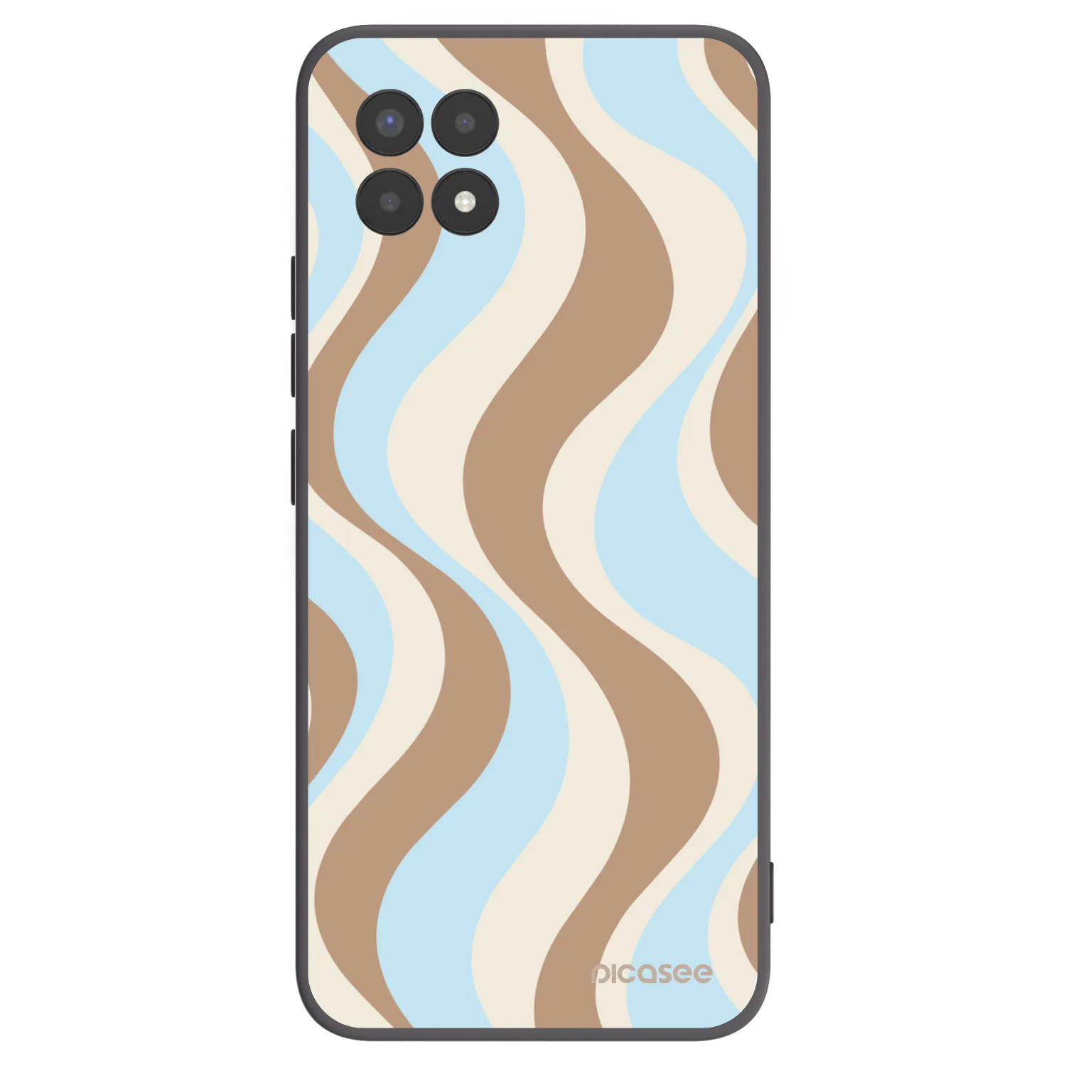 Picasee silikonowe czarne etui na Realme 8i - Abanico Days