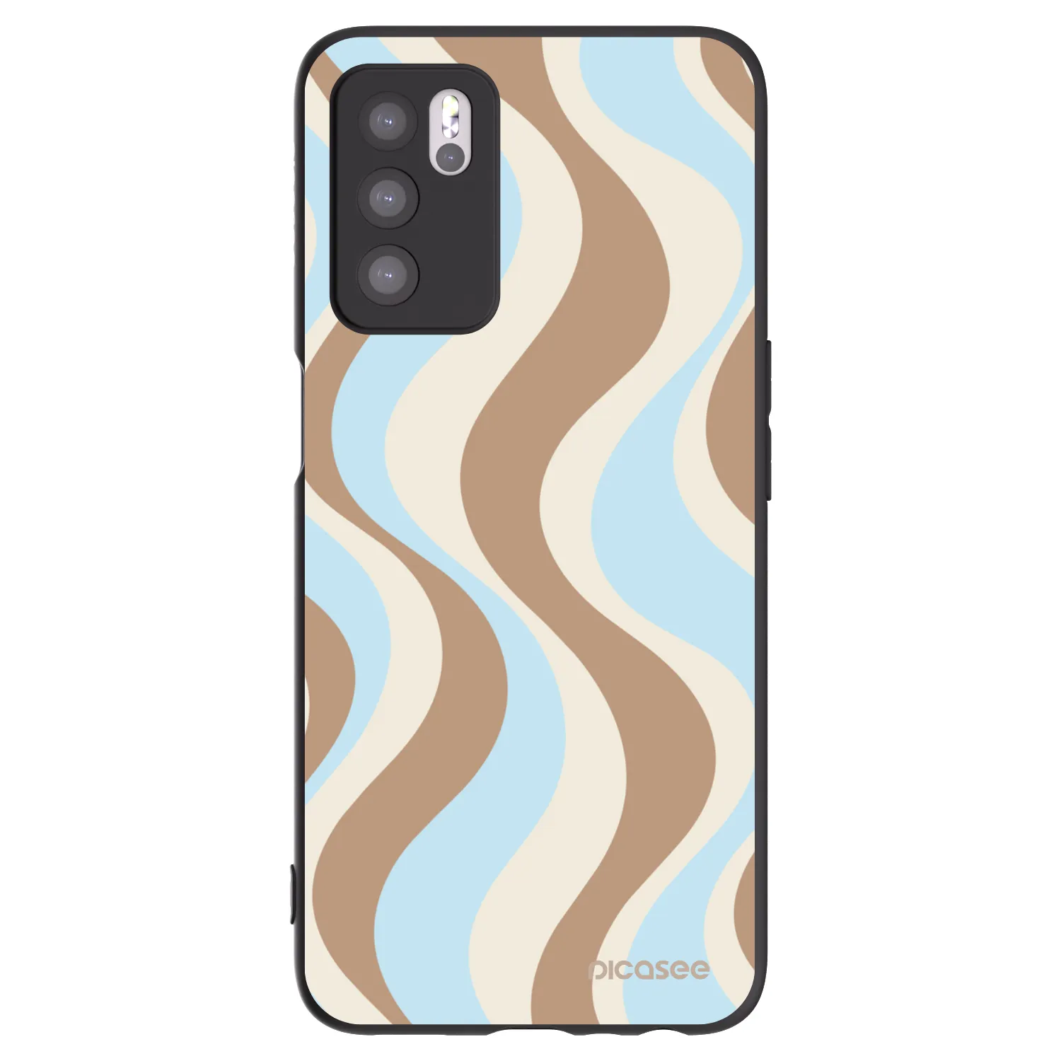 Picasee silikonowe czarne etui na OPPO A16s - Abanico Days