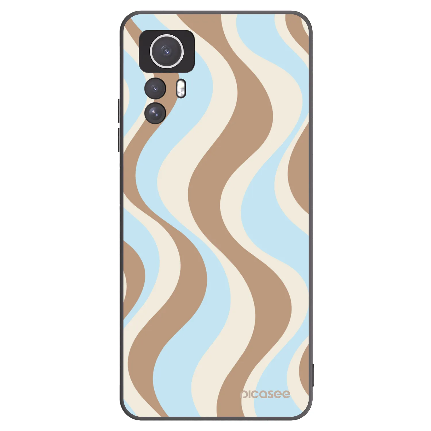 Picasee silikonowe czarne etui na Xiaomi Redmi Note 12S - Abanico Days
