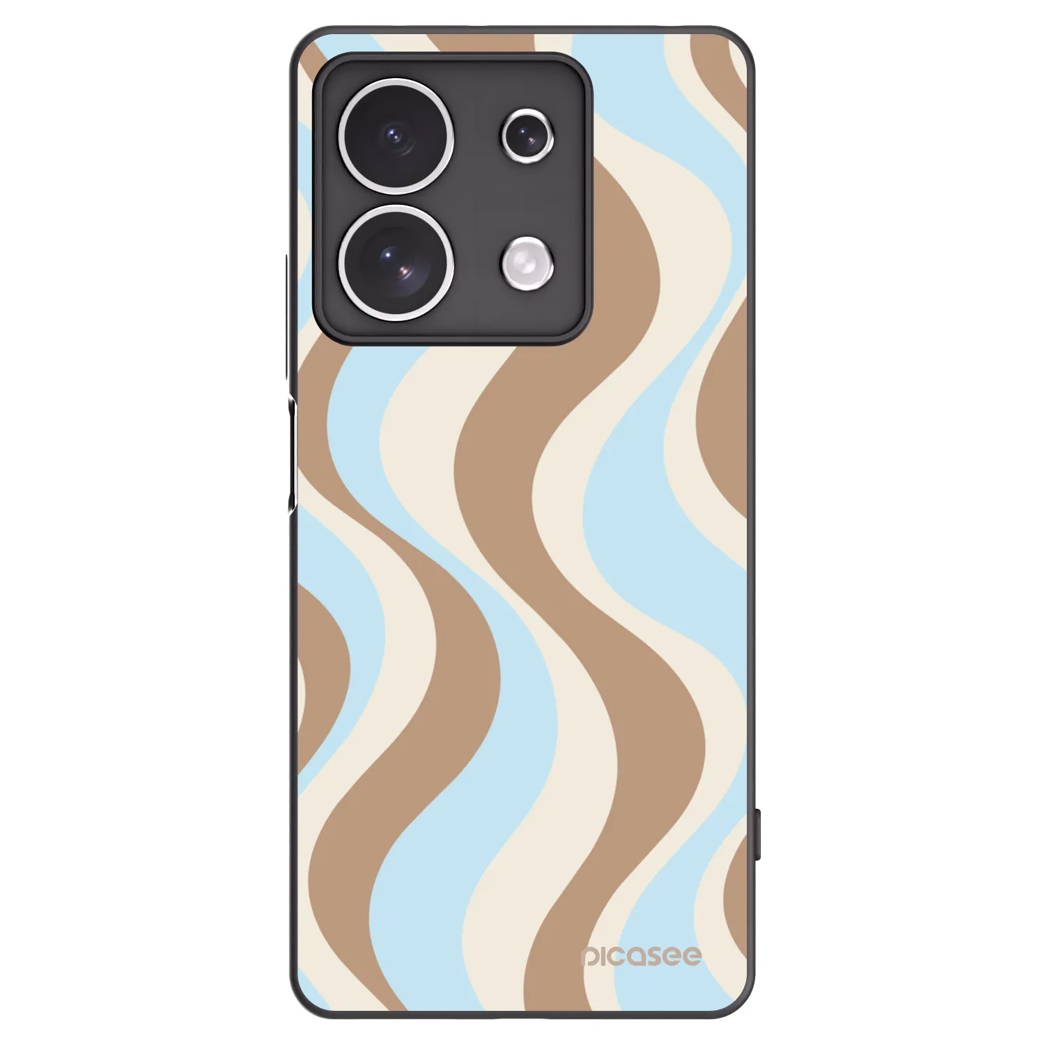 Picasee silikonowe czarne etui na Xiaomi Redmi Note 13 4G - Abanico Days