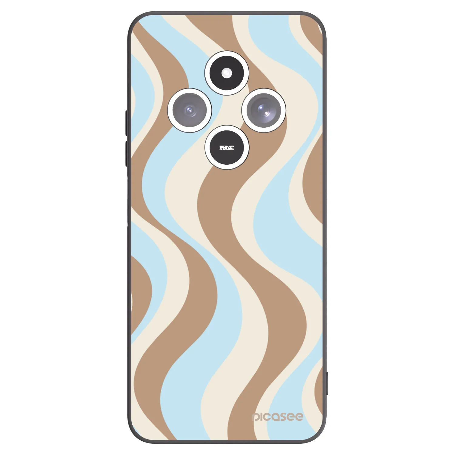 Picasee silikonowe czarne etui na Xiaomi Redmi 14C - Abanico Days