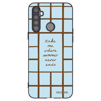 Picasee silikonowe czarne etui na Realme 6i - Shutter Season