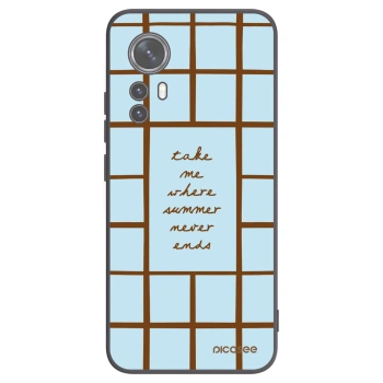 Picasee silikonowe czarne etui na Xiaomi 12 - Shutter Season