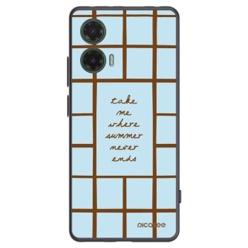 Picasee silikonowe czarne etui na Motorola Moto G35 5G - Shutter Season