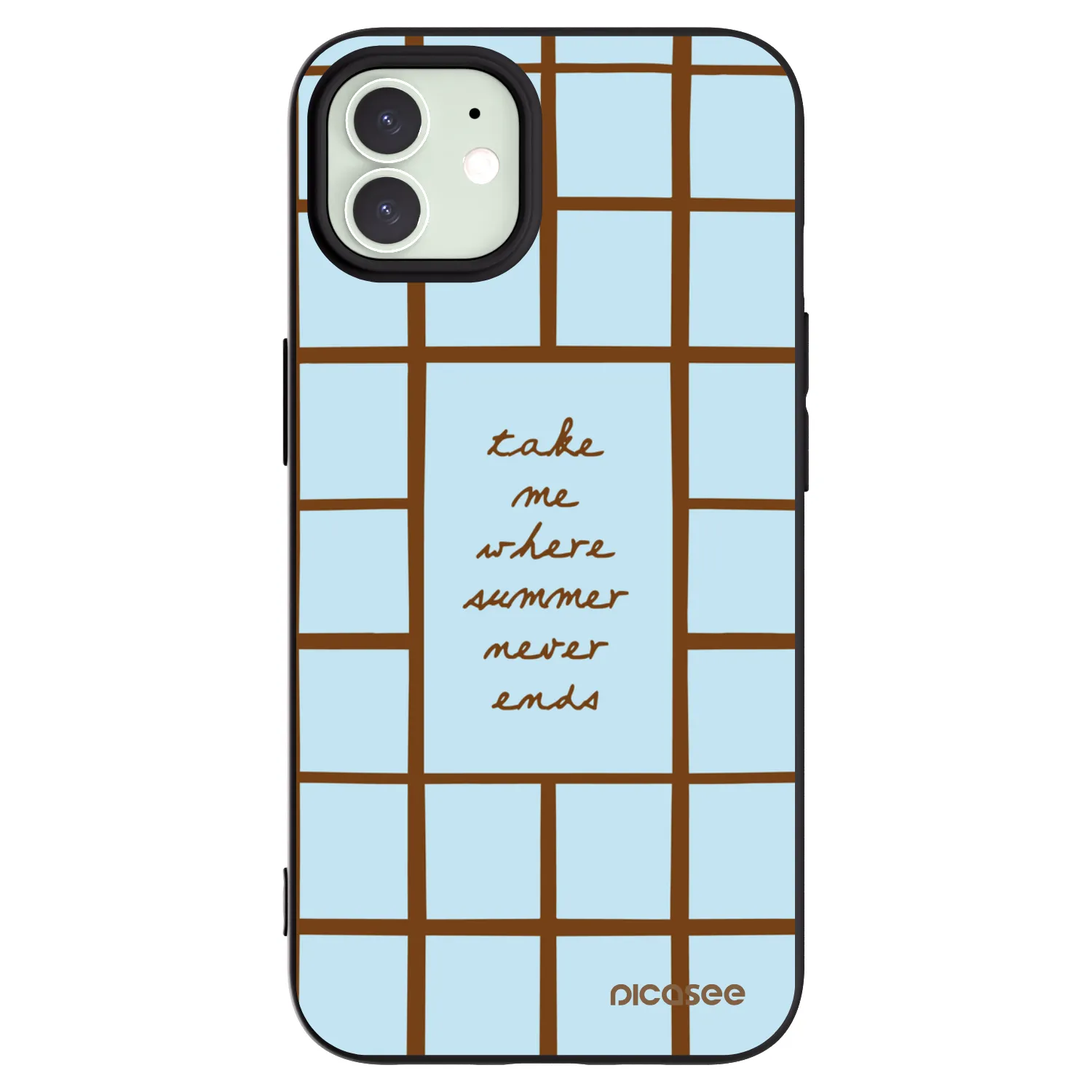 Picasee silikonowe czarne etui na Apple iPhone 12 - Shutter Season
