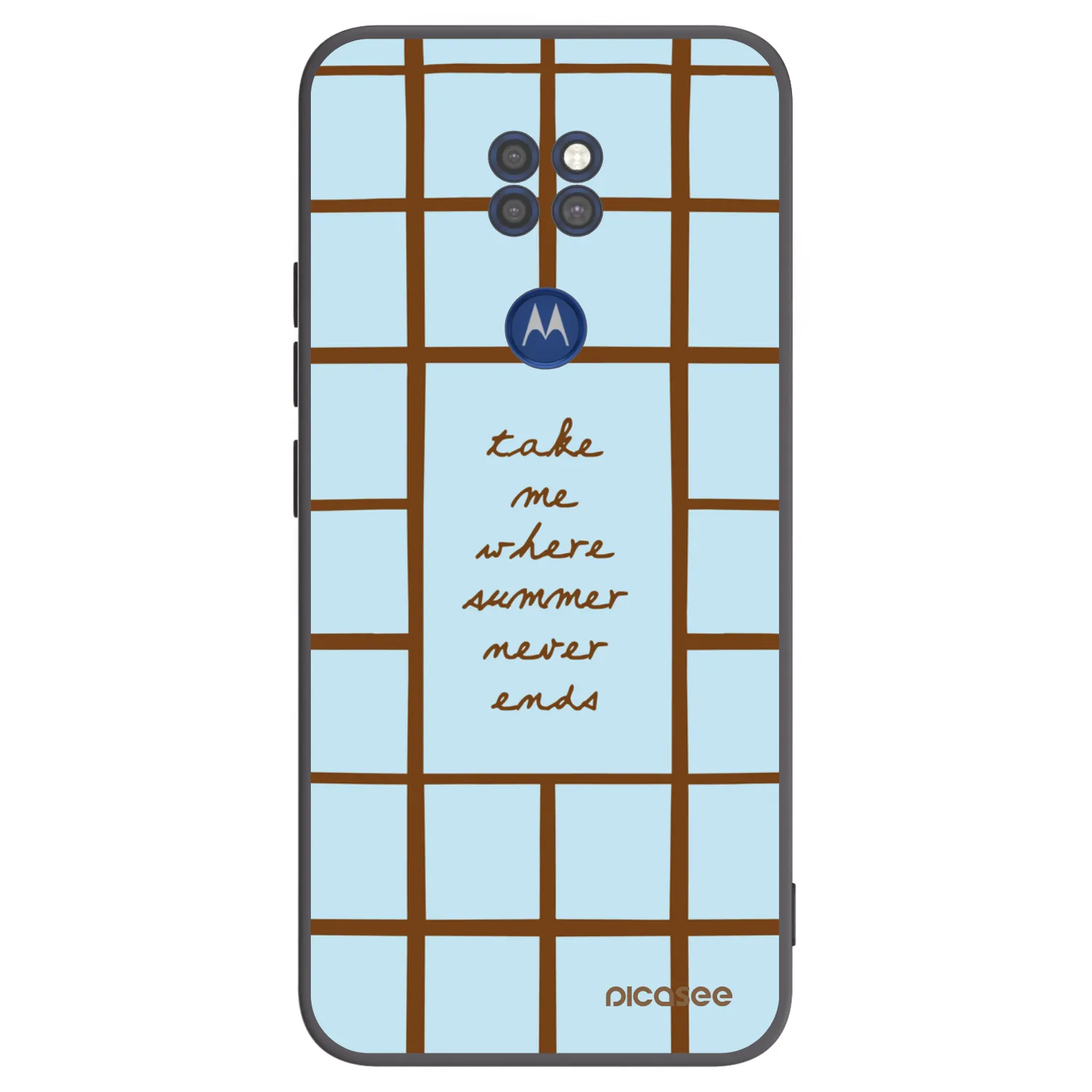 Picasee silikonowe czarne etui na Motorola Moto G9 Play - Shutter Season