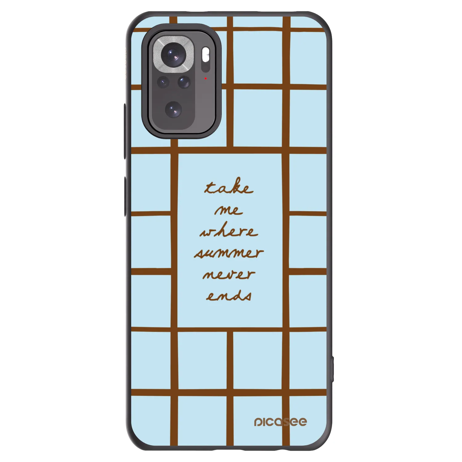 Picasee silikonowe czarne etui na Xiaomi Redmi Note 10S - Shutter Season