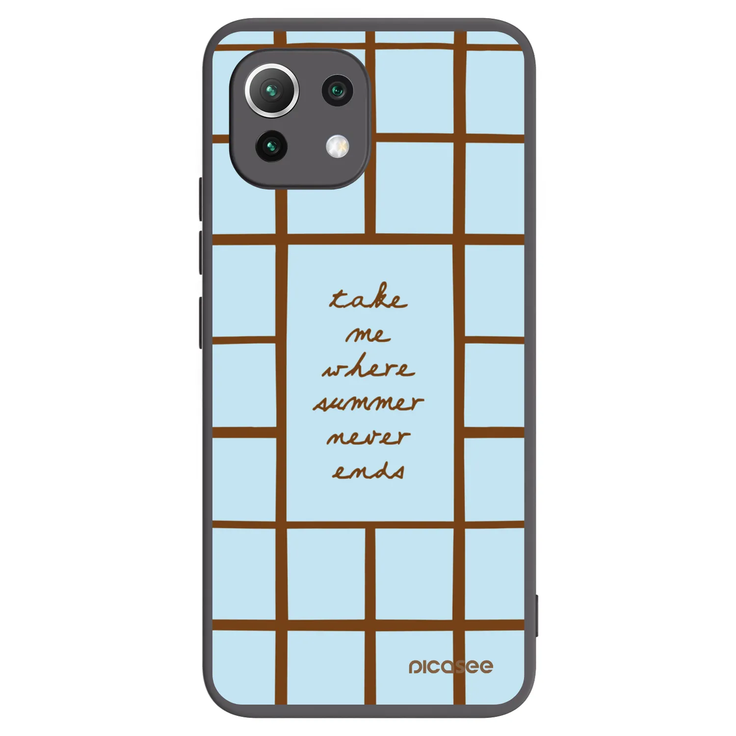 Picasee silikonowe czarne etui na Xiaomi Mi 11 Lite - Shutter Season