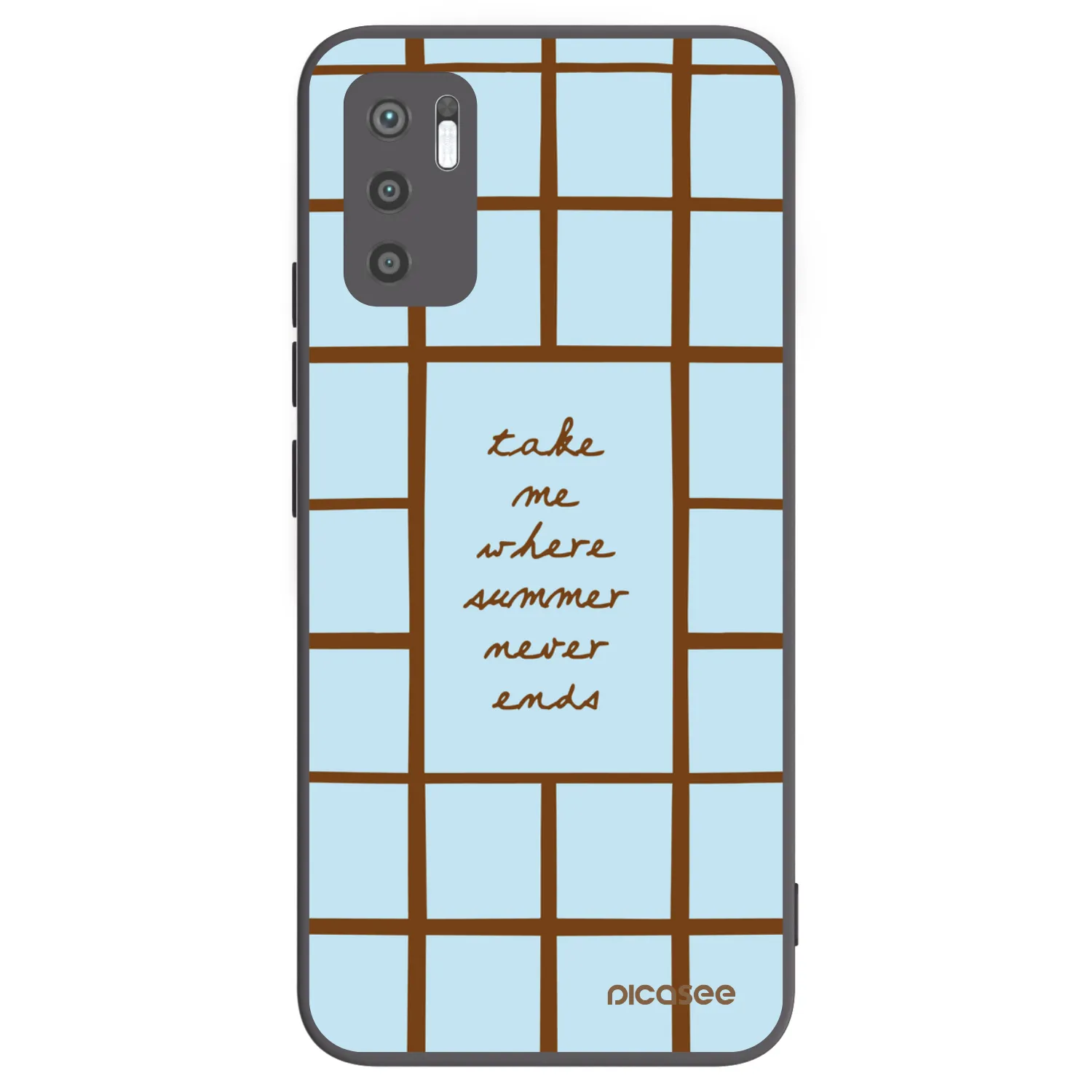 Picasee silikonowe czarne etui na Xiaomi Redmi Note 10 5G - Shutter Season