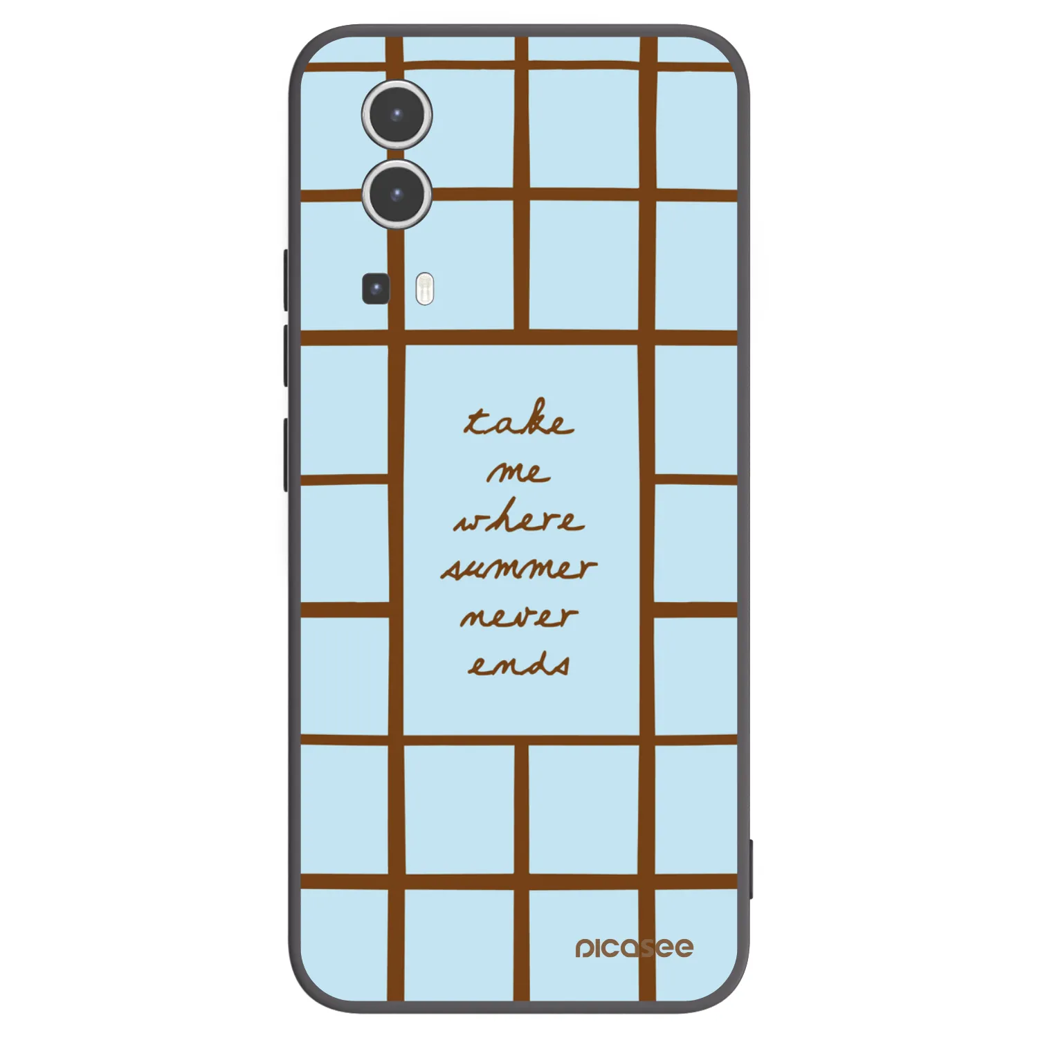 Picasee silikonowe czarne etui na Vivo Y72 5G - Shutter Season