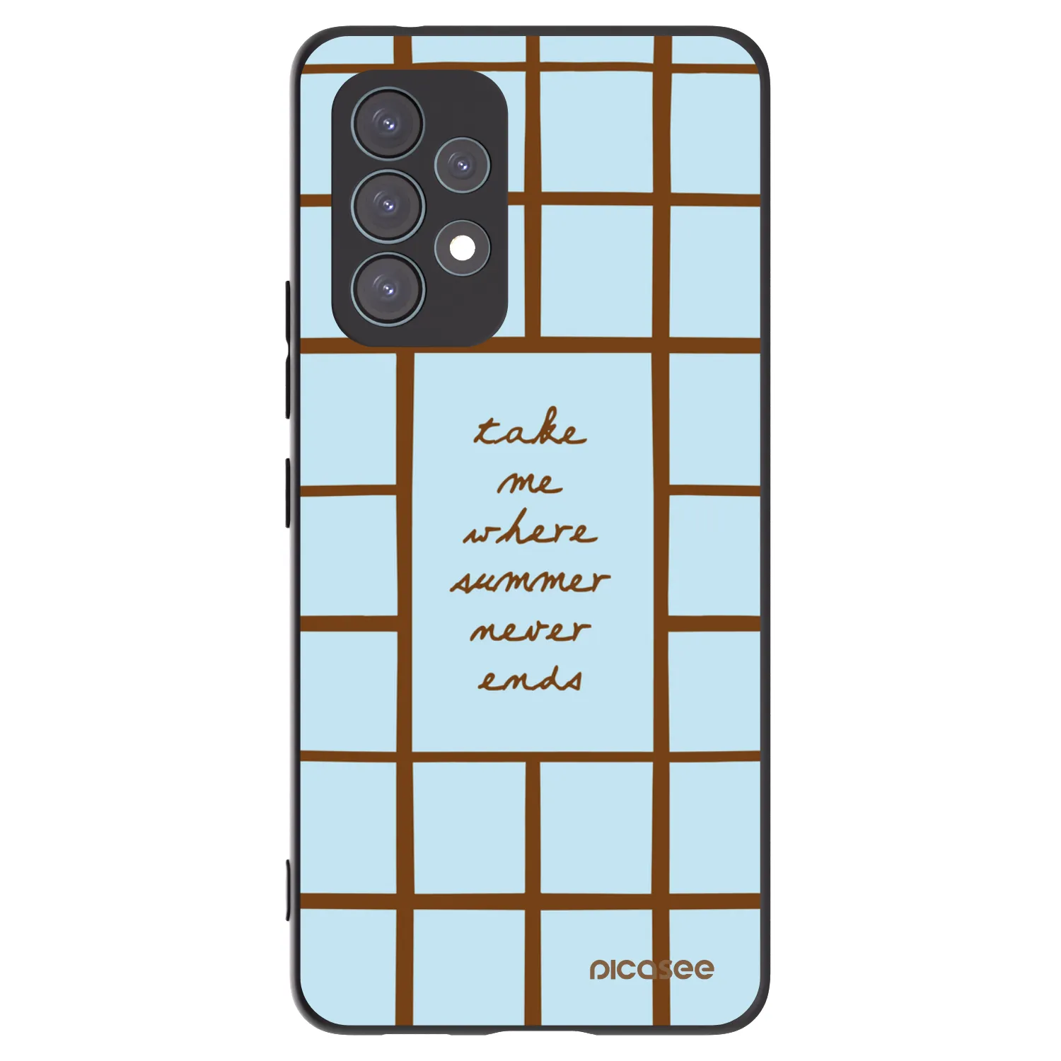 Picasee silikonowe czarne etui na Samsung Galaxy A53 5G A536 - Shutter Season