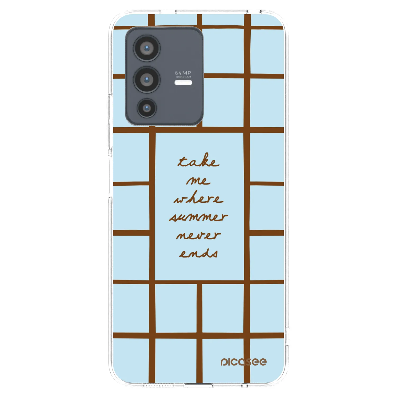 Picasee silikonowe przeźroczyste etui na Vivo V23 5G - Shutter Season