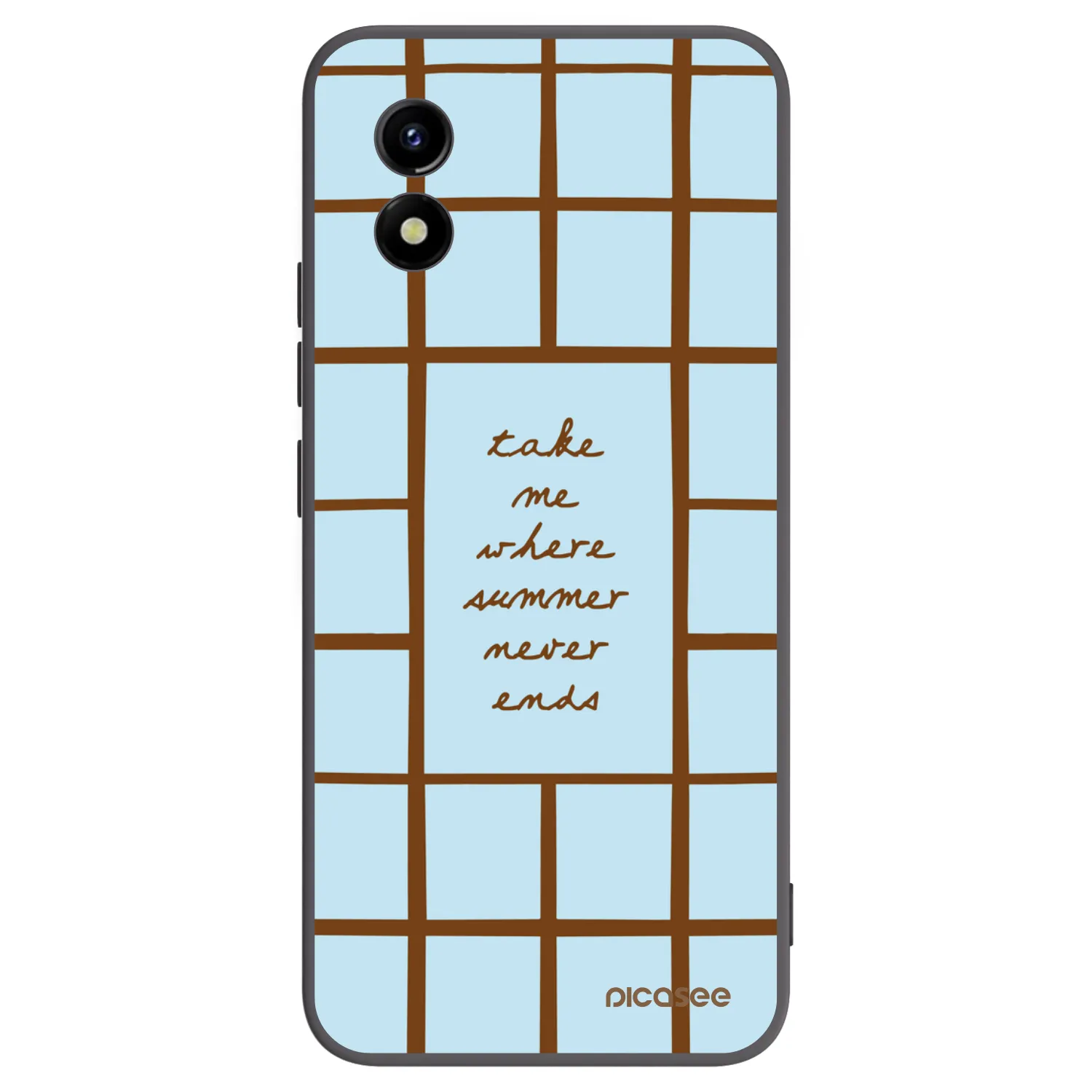 Picasee silikonowe czarne etui na Vivo Y01 - Shutter Season