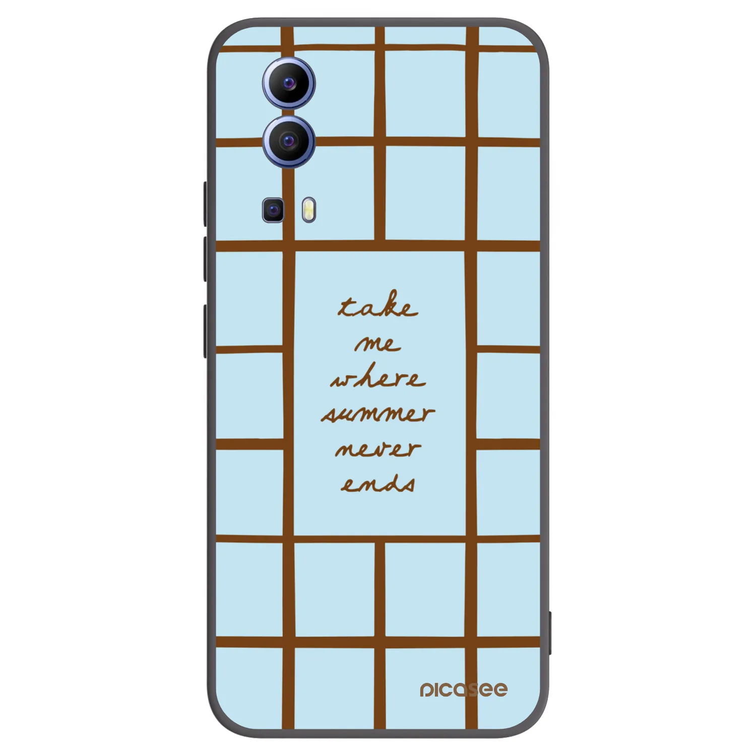 Picasee silikonowe czarne etui na Vivo Y52 5G - Shutter Season
