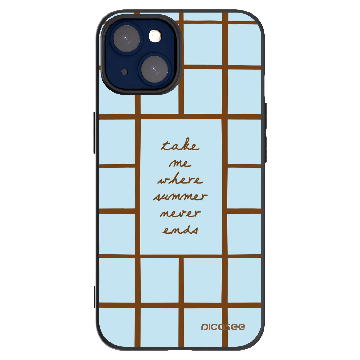 Picasee silikonowe czarne etui na Apple iPhone 14 - Shutter Season