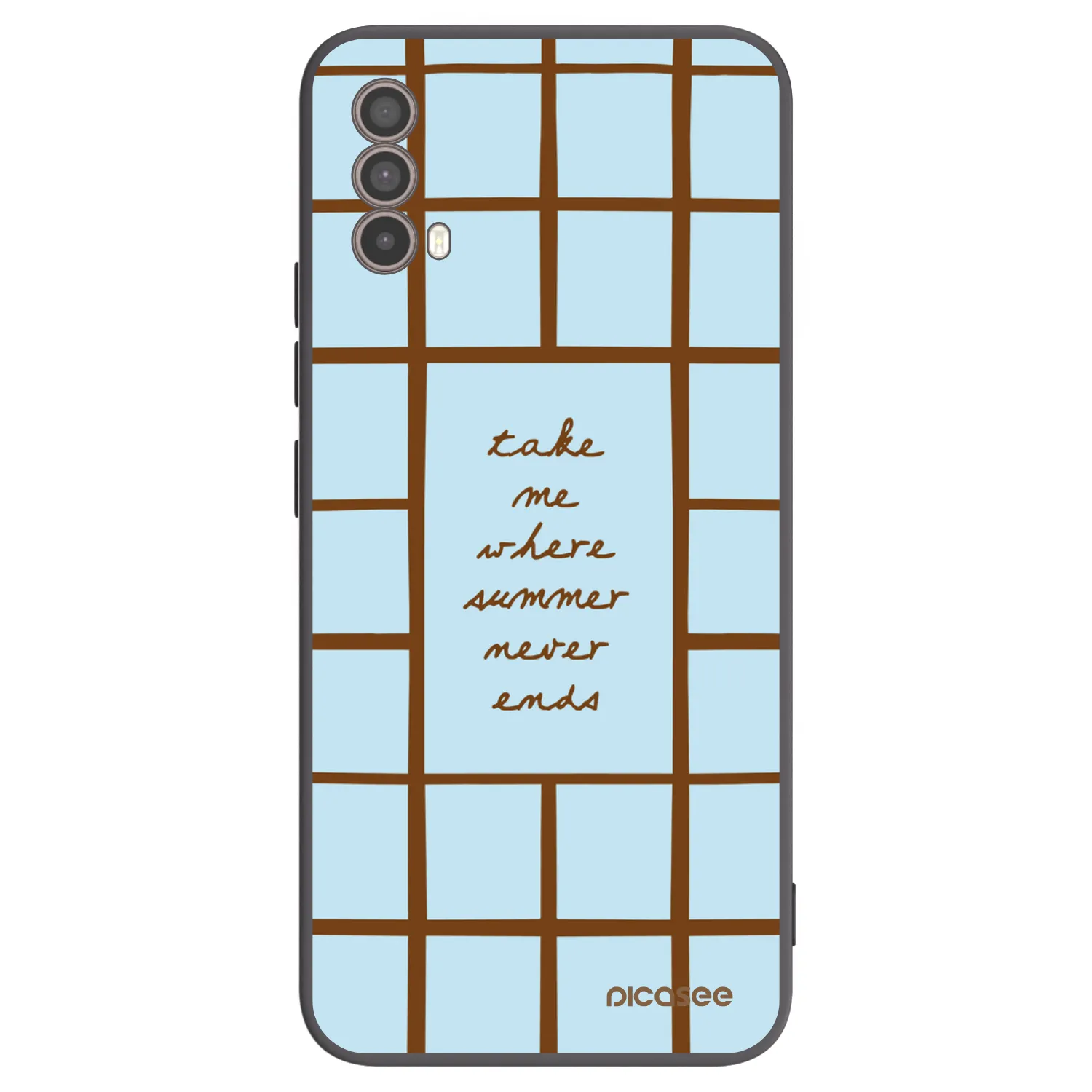 Picasee silikonowe czarne etui na Motorola Moto E40 - Shutter Season