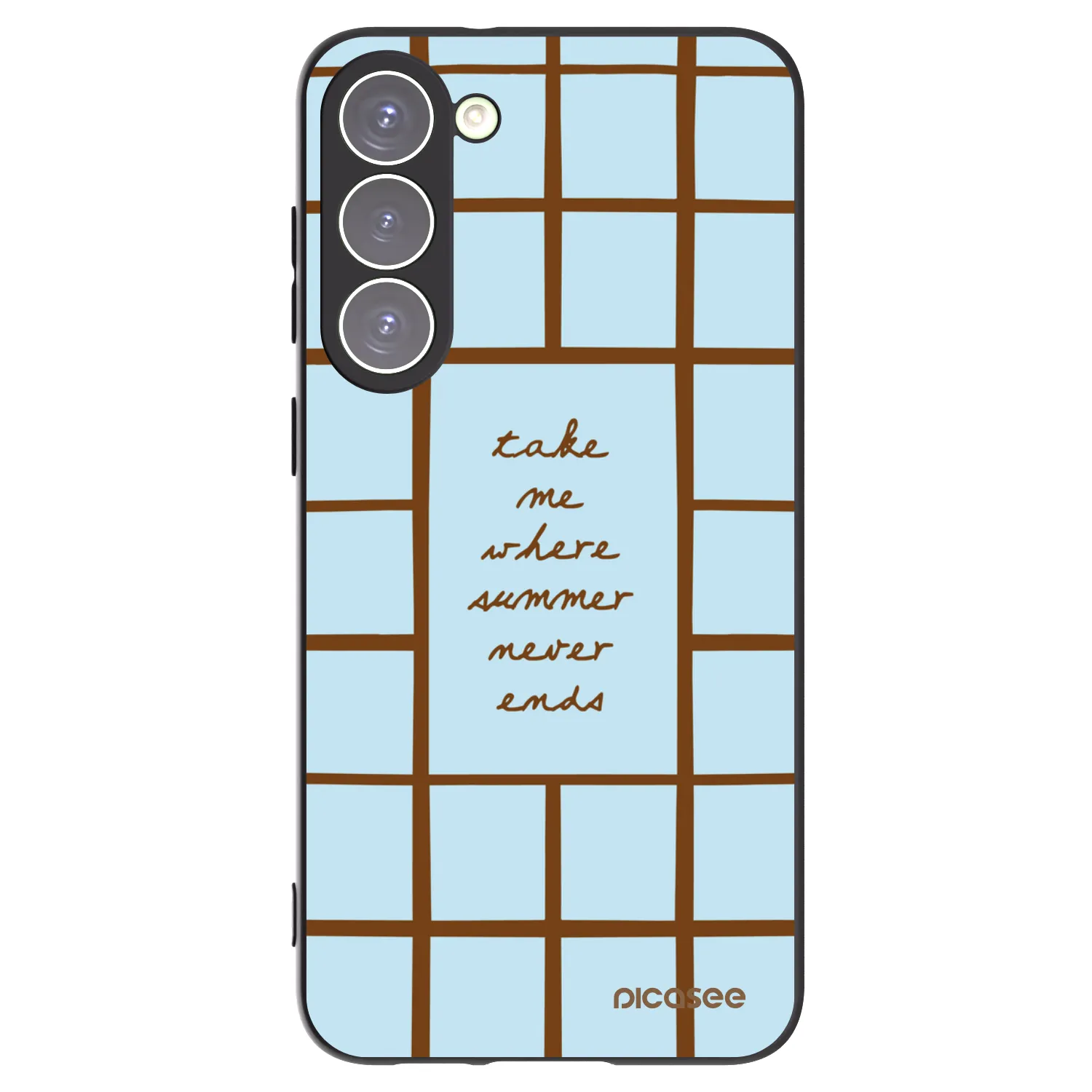 Picasee silikonowe czarne etui na Samsung Galaxy S23+ 5G - Shutter Season