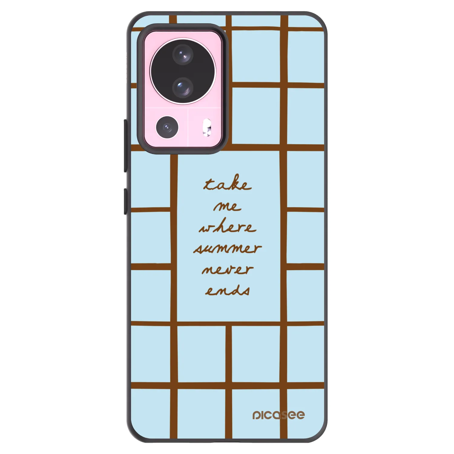 Picasee silikonowe czarne etui na Xiaomi 13 Lite - Shutter Season