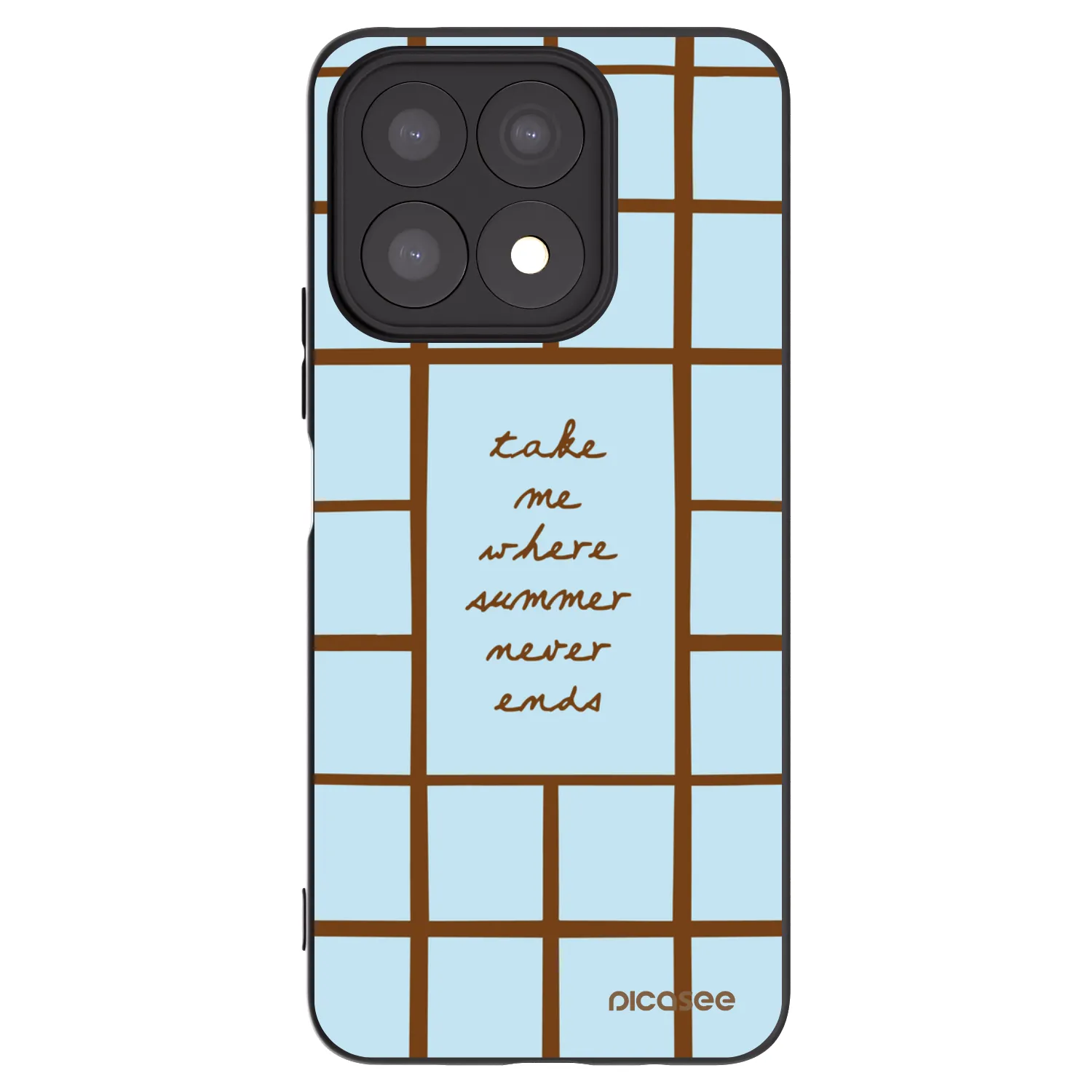 Picasee silikonowe czarne etui na Honor X8a - Shutter Season