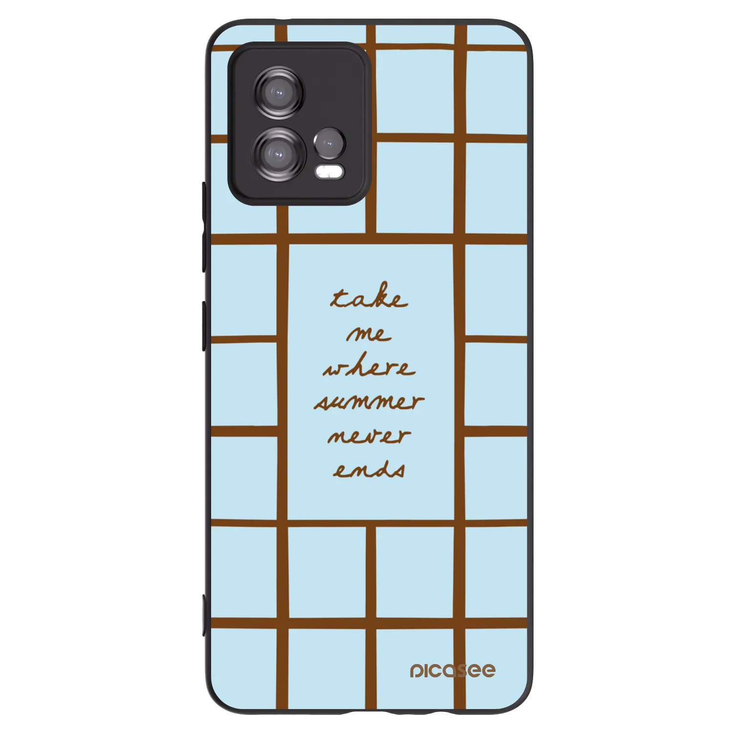 Picasee silikonowe czarne etui na Motorola Moto G72 - Shutter Season