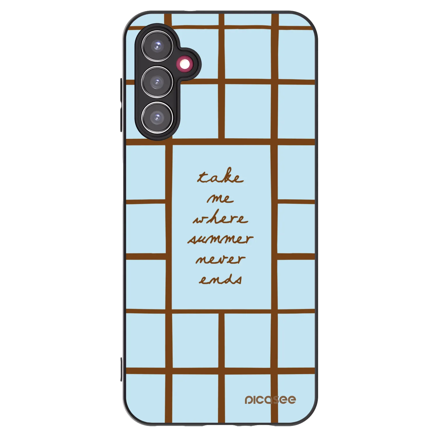 Picasee silikonowe czarne etui na Samsung Galaxy A14 5G A146P - Shutter Season