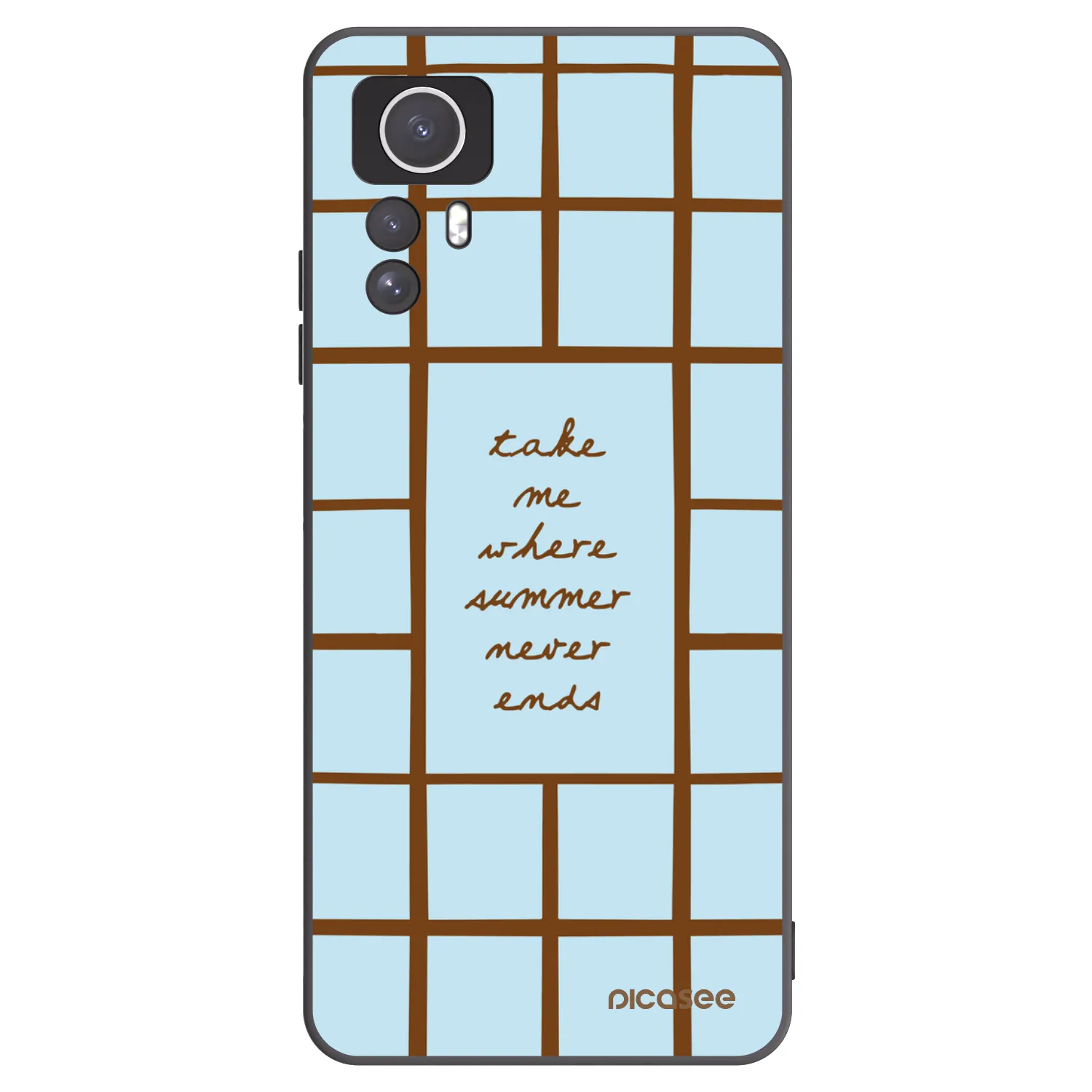Picasee silikonowe czarne etui na Xiaomi Redmi Note 12S - Shutter Season