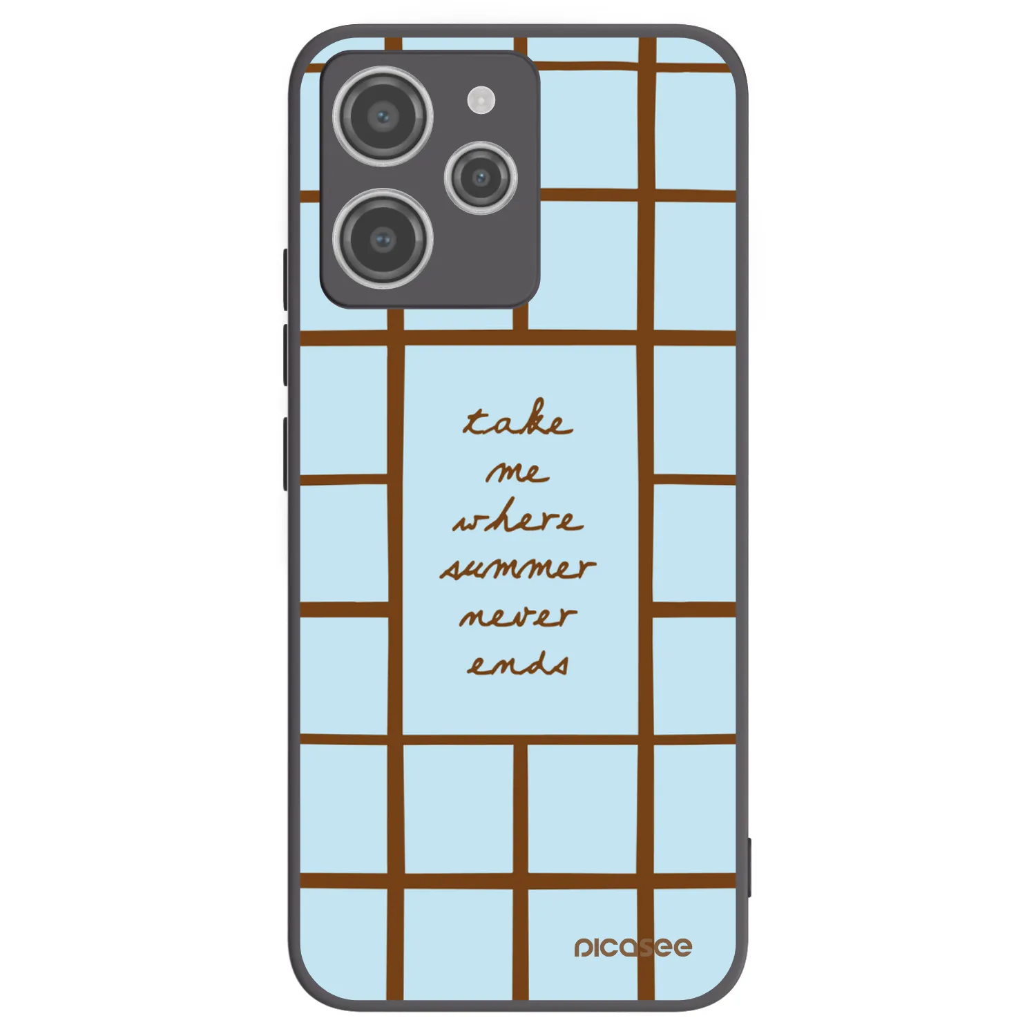 Picasee silikonowe czarne etui na Xiaomi Redmi 12 4G - Shutter Season