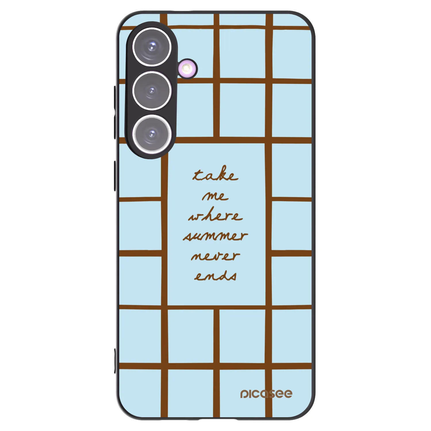 Picasee silikonowe czarne etui na Samsung Galaxy S24+ S926B 5G - Shutter Season
