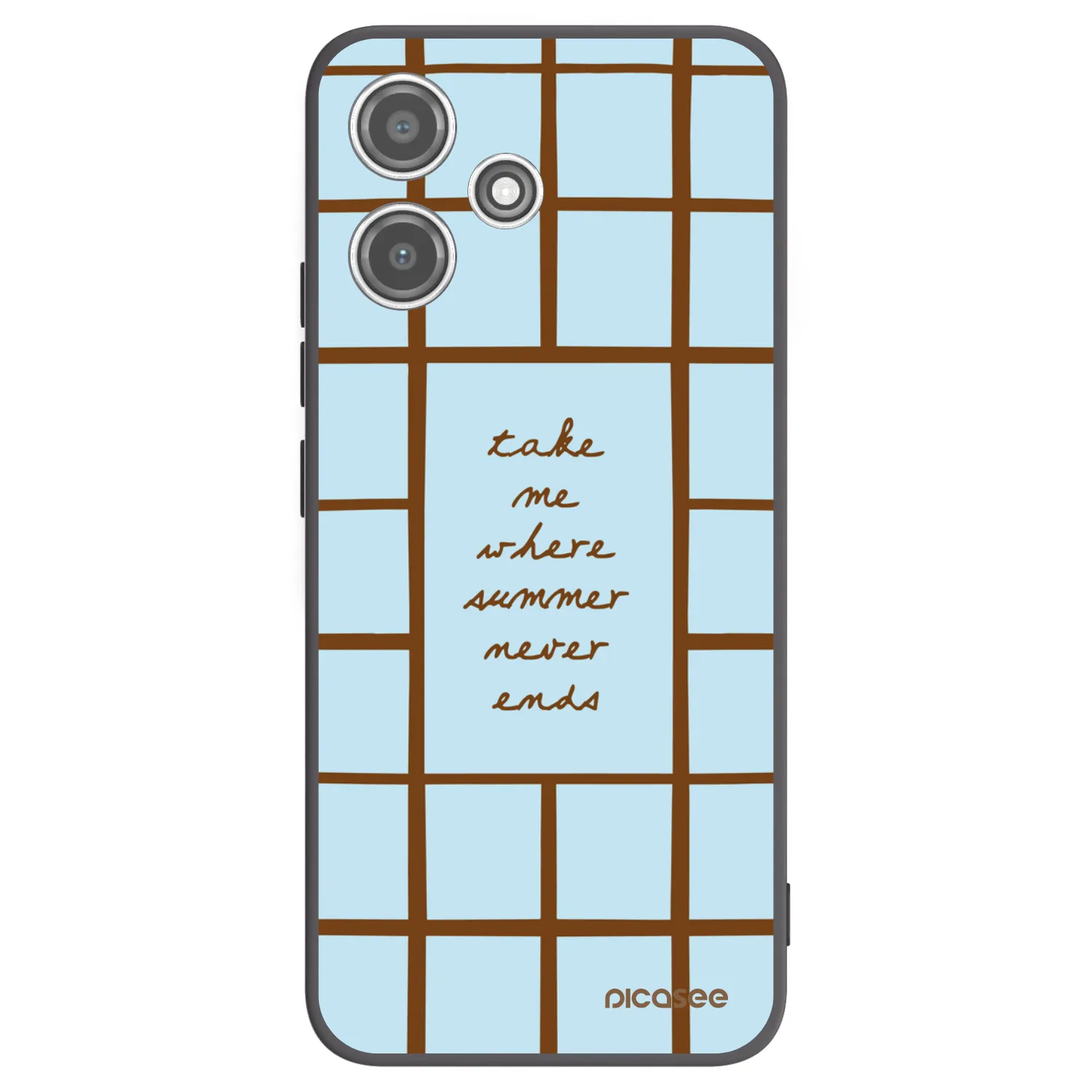 Picasee silikonowe czarne etui na Xiaomi Redmi 12 5G - Shutter Season