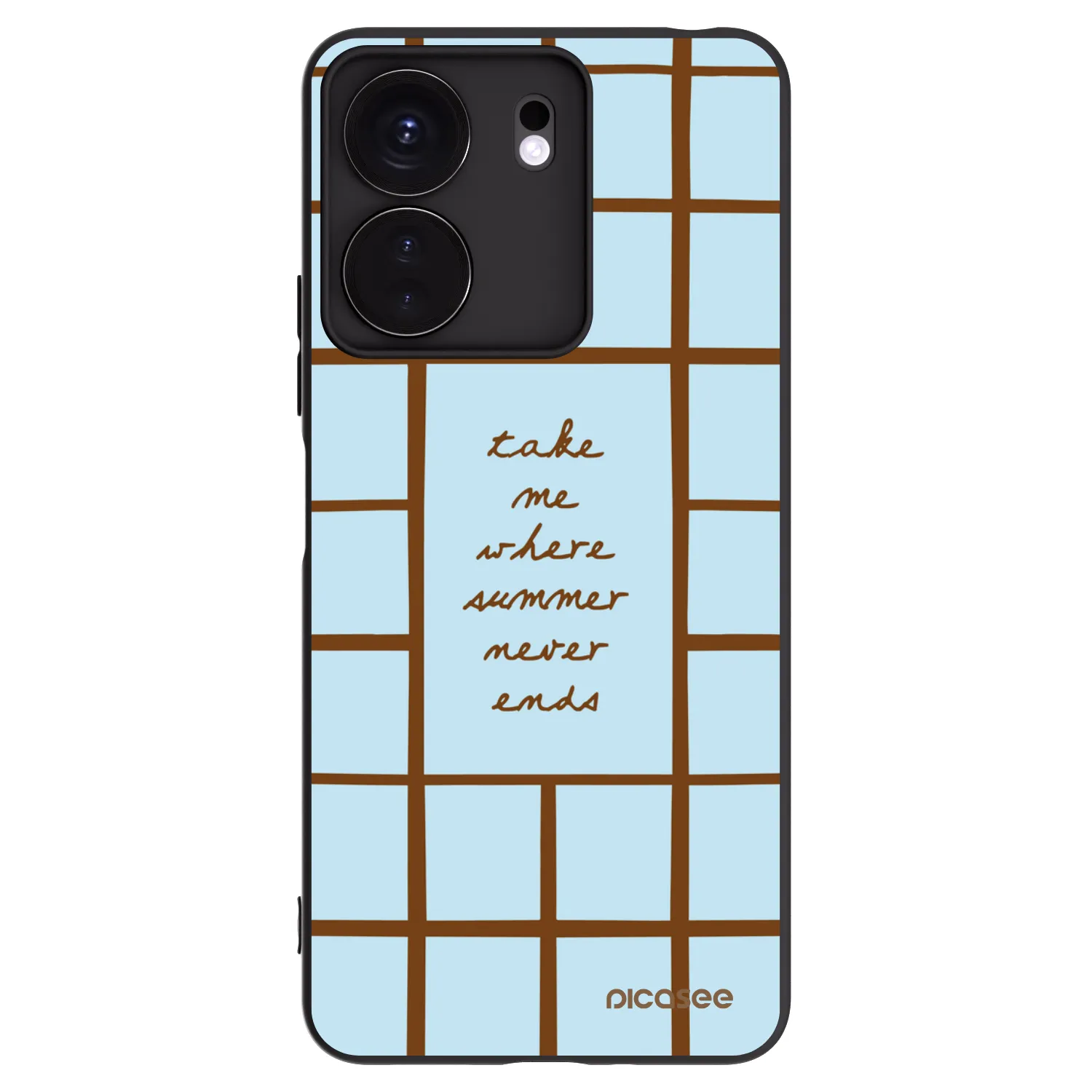 Picasee silikonowe czarne etui na Xiaomi Redmi 13C 4G - Shutter Season