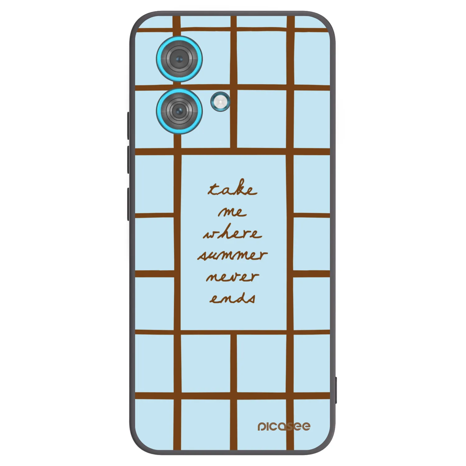 Picasee silikonowe czarne etui na Motorola Edge 40 Neo - Shutter Season